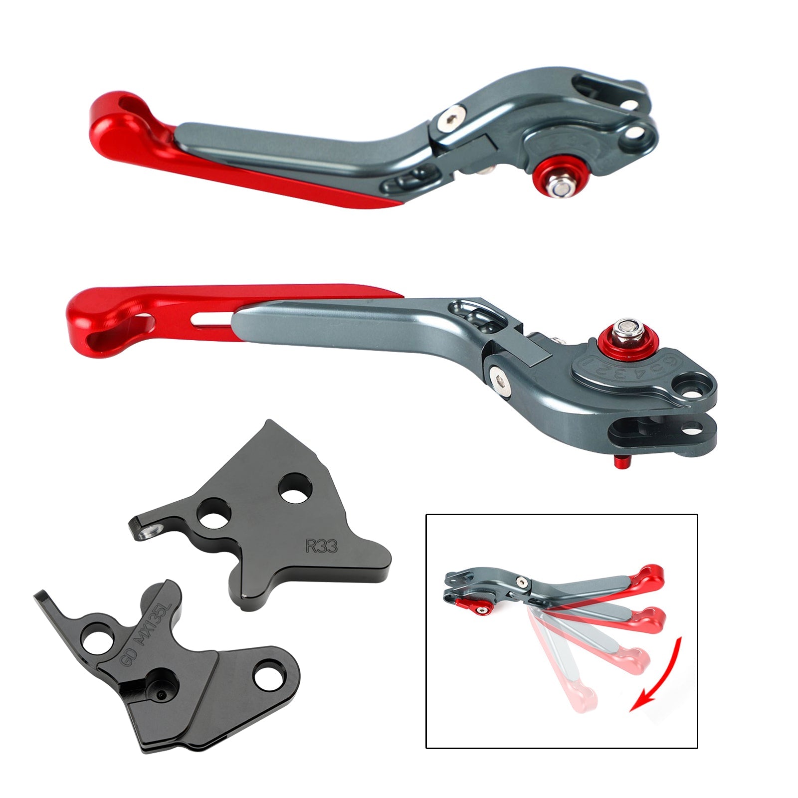 Leva del freno frizione regolabile per Yamaha YBR125 2005-2014