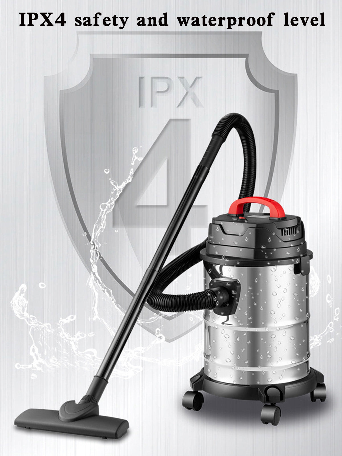 Aspirapolvere 1800W, aspirapolvere asciutto e umido, aspirapolvere industriale 18L