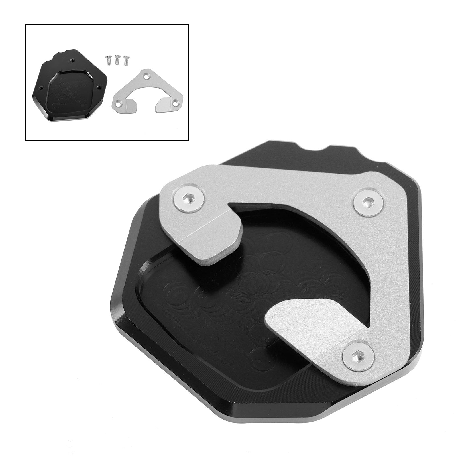 Support de plaque d'agrandissement de béquille Yamaha Tenere 700 2019-2023