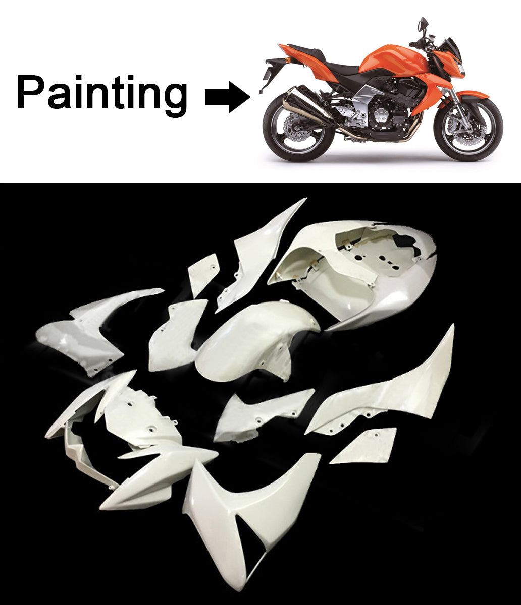 Kit de carénage par injection, carrosserie en plastique ABS, adapté à la Kawasaki Z1000 2007-2009