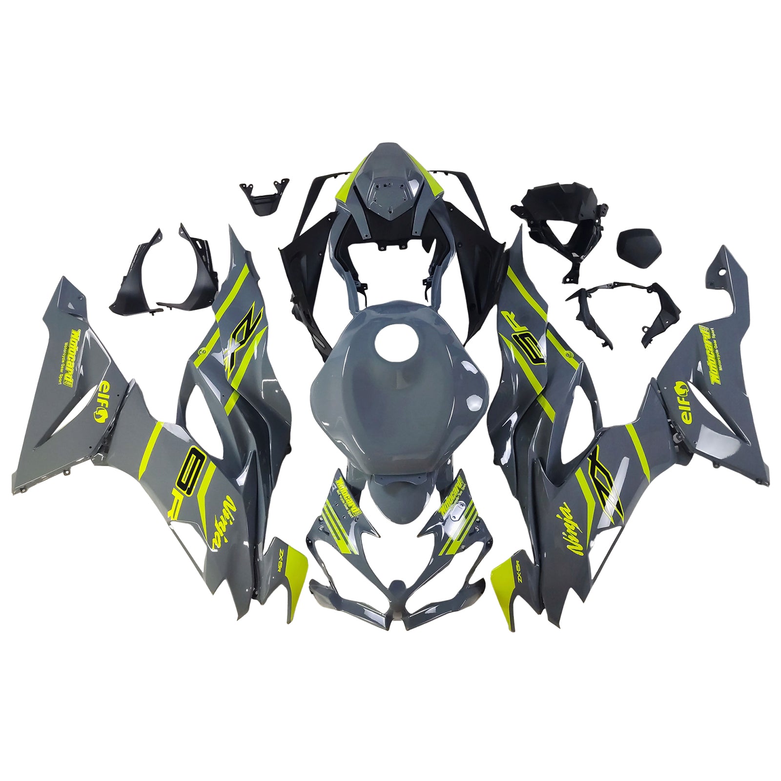 Kit di carenatura in plastica ABS per Kawasaki ZX6R 2019-2023