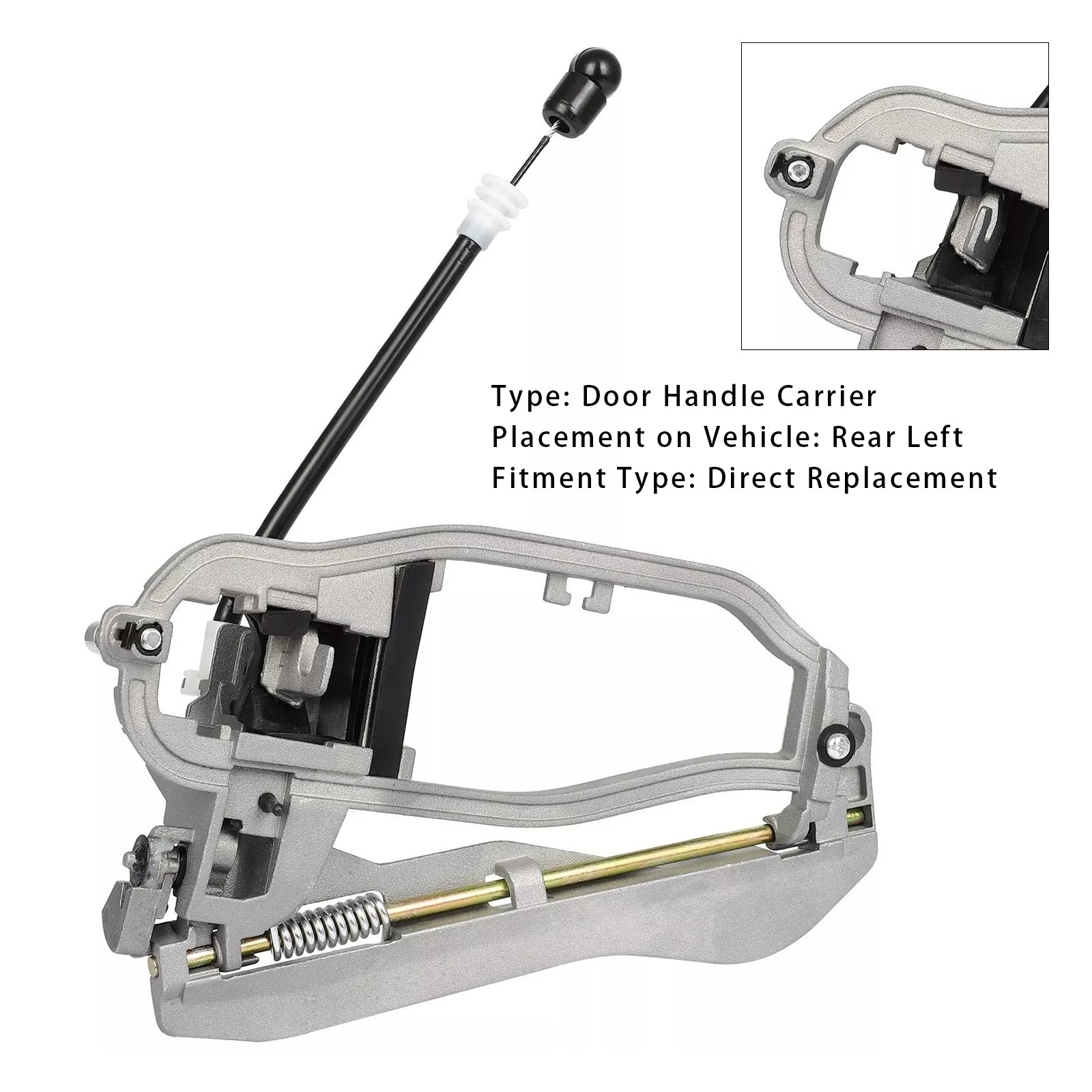 Soporte exterior de la manija de la puerta trasera izquierda 512228243635 para BMW E53 x5