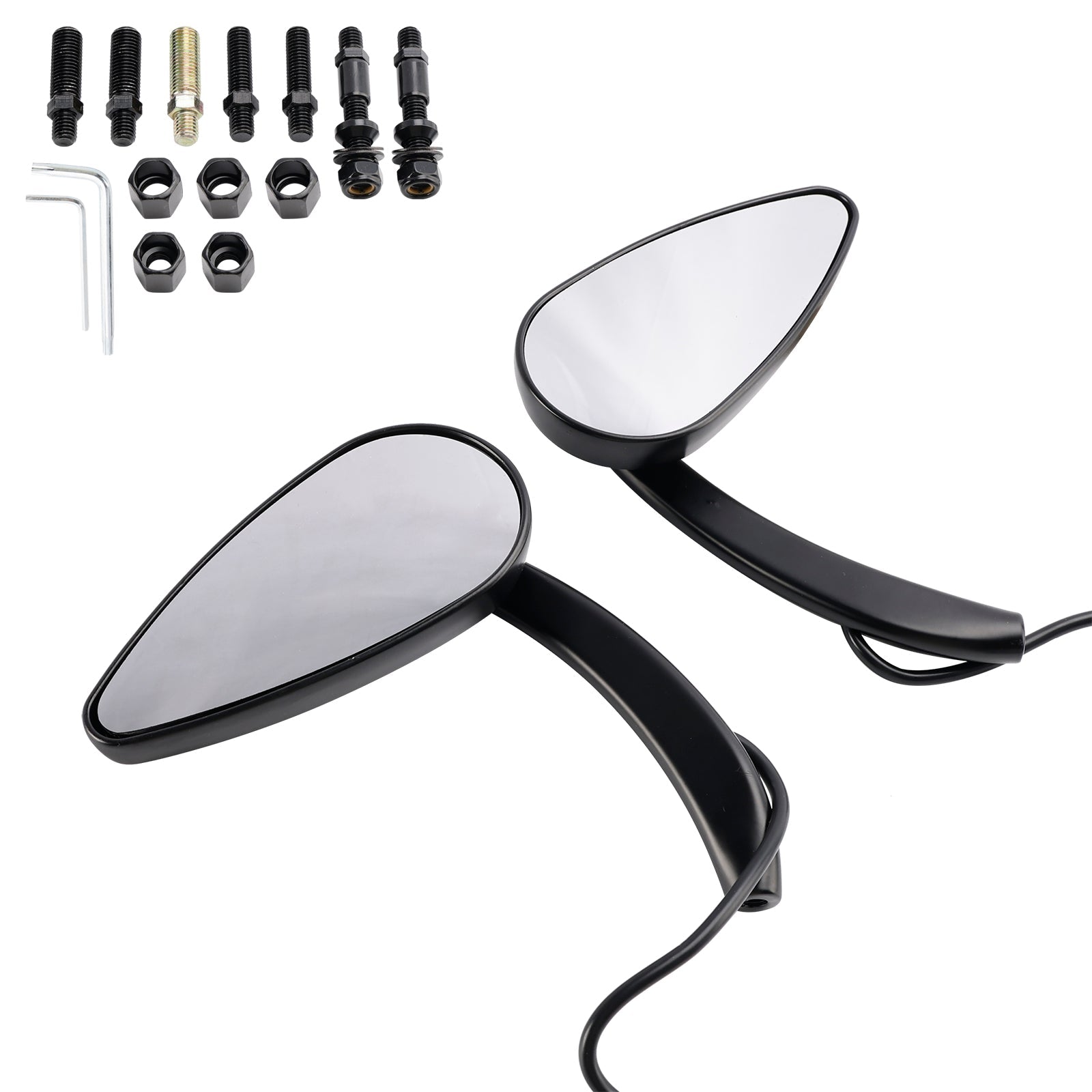Custom Dynamics Black Led Mirrors voor Sportster 883,1200 (1990-2021)