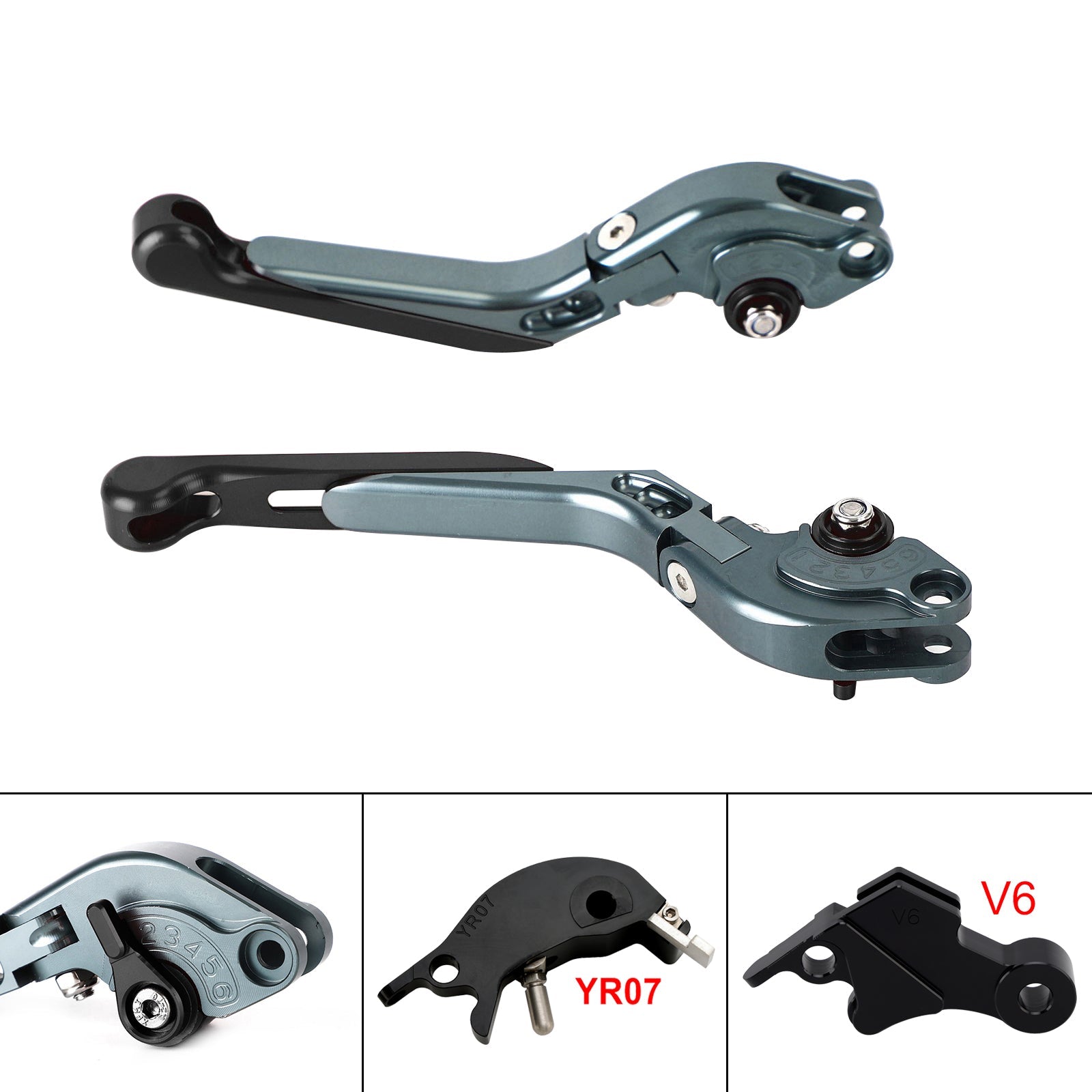 Levier de frein et d'embrayage réglable compatible avec YAMAHA XSR900 XSR900GP MT-09 2024-2025