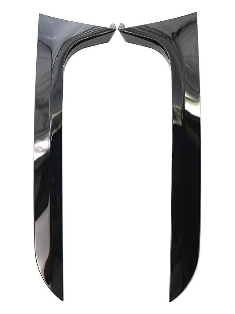 Pari kiiltävän mustaa takaikkunan sivuspoileria Audi A6 C7 Allroad Avant 2012-2018