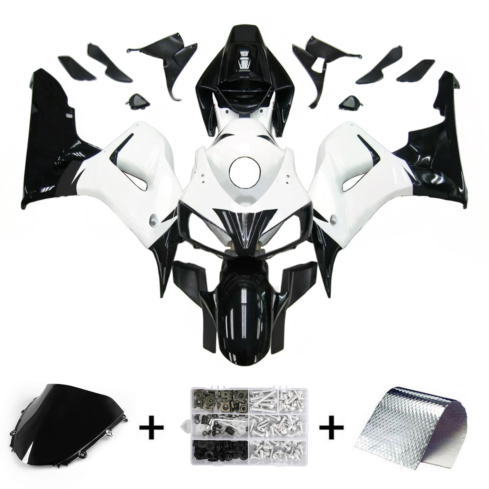 Kit de carénage par injection, carrosserie en plastique ABS pour Honda CBR1000RR 2006-2007