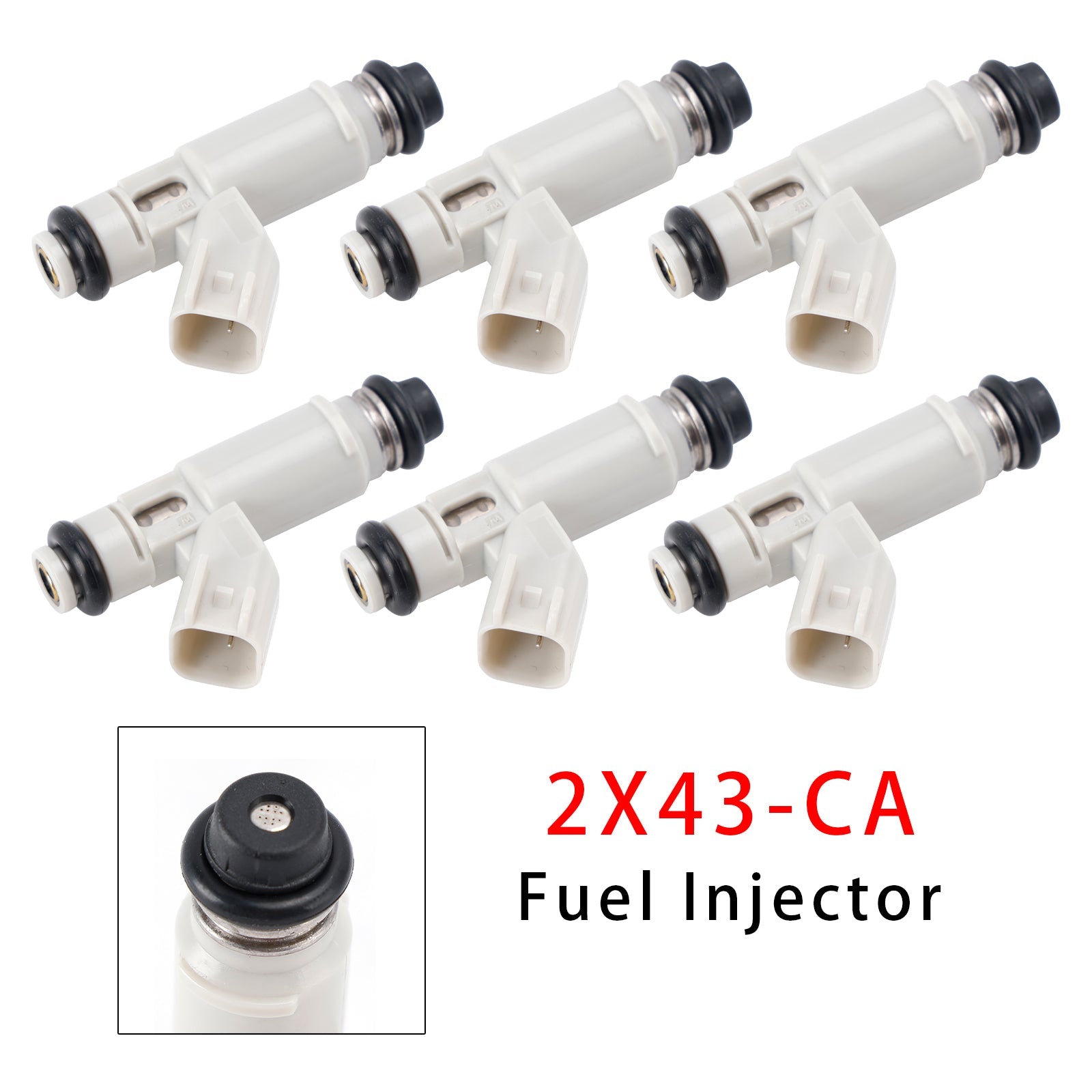 Polttoaineensuutin 6 kpl Jaguar Ford X-Type 2.1L V6 (2001-2009) - Osanumero : 2X43-CA 2X43CA