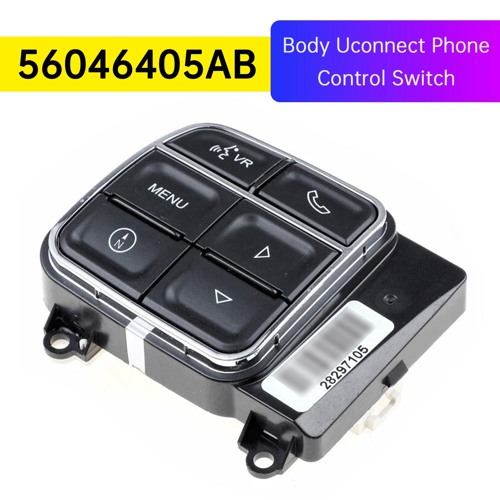 Switch ordini telefonici UConnect per Jeep Wrangler JK 2012-2018 (56046405AB)