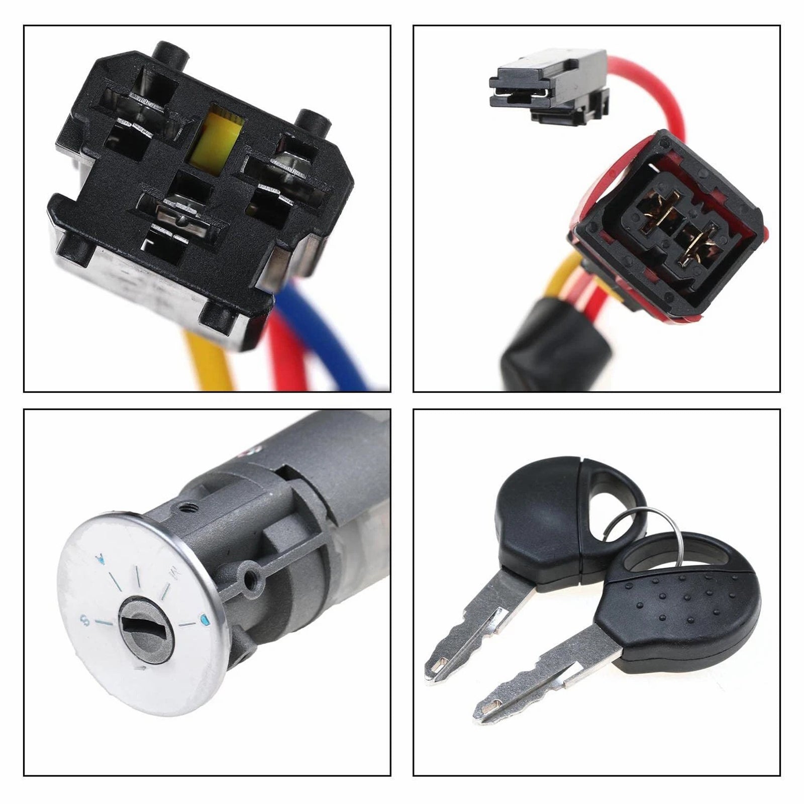 Interruptor de arranque y bloqueo&Encendido con 2 llaves para Peugeot 206 y Citroën Picasso