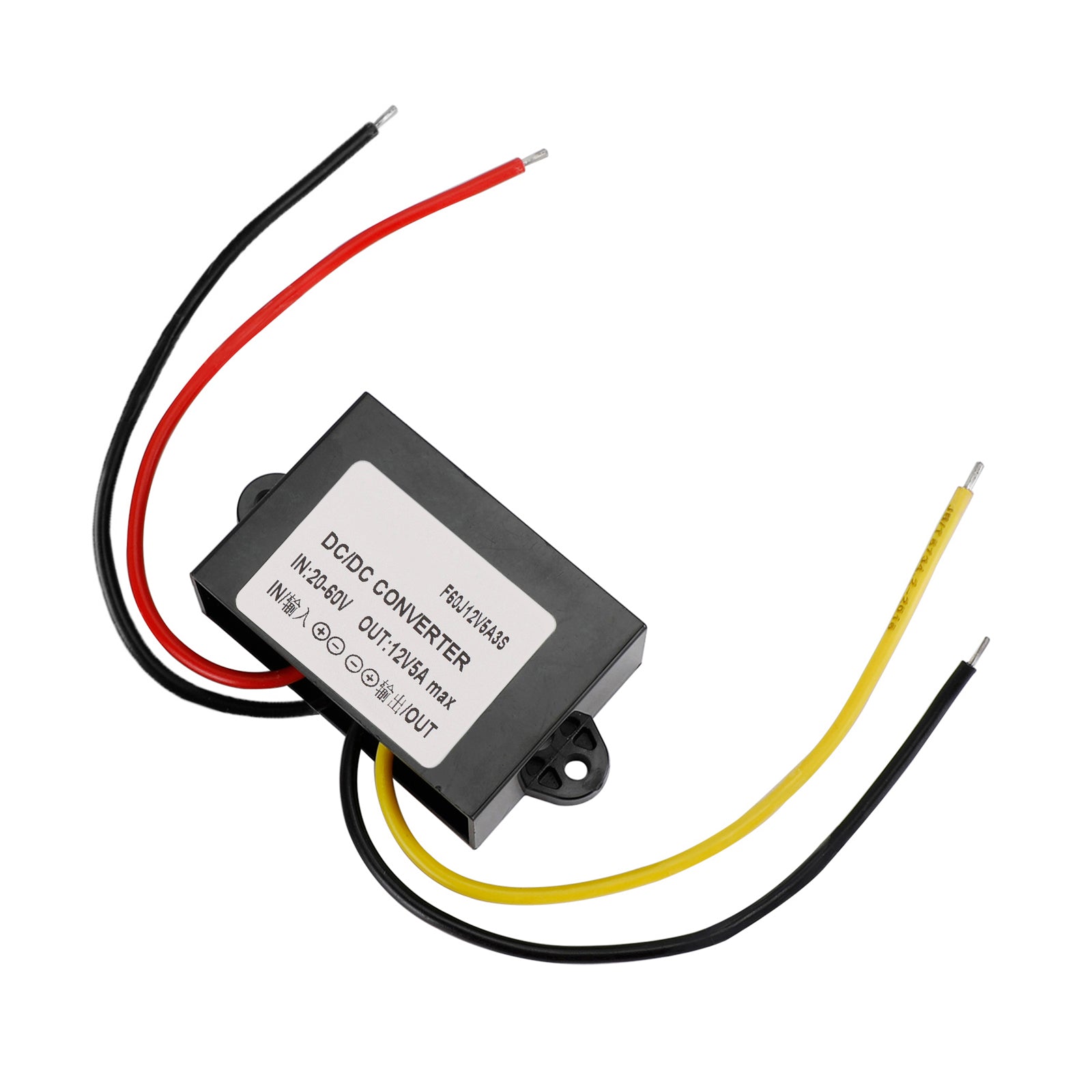 Convertisseur DC-DC étanche 20-60 V, abaisseur de tension vers 12 V, module d'alimentation 5 A
