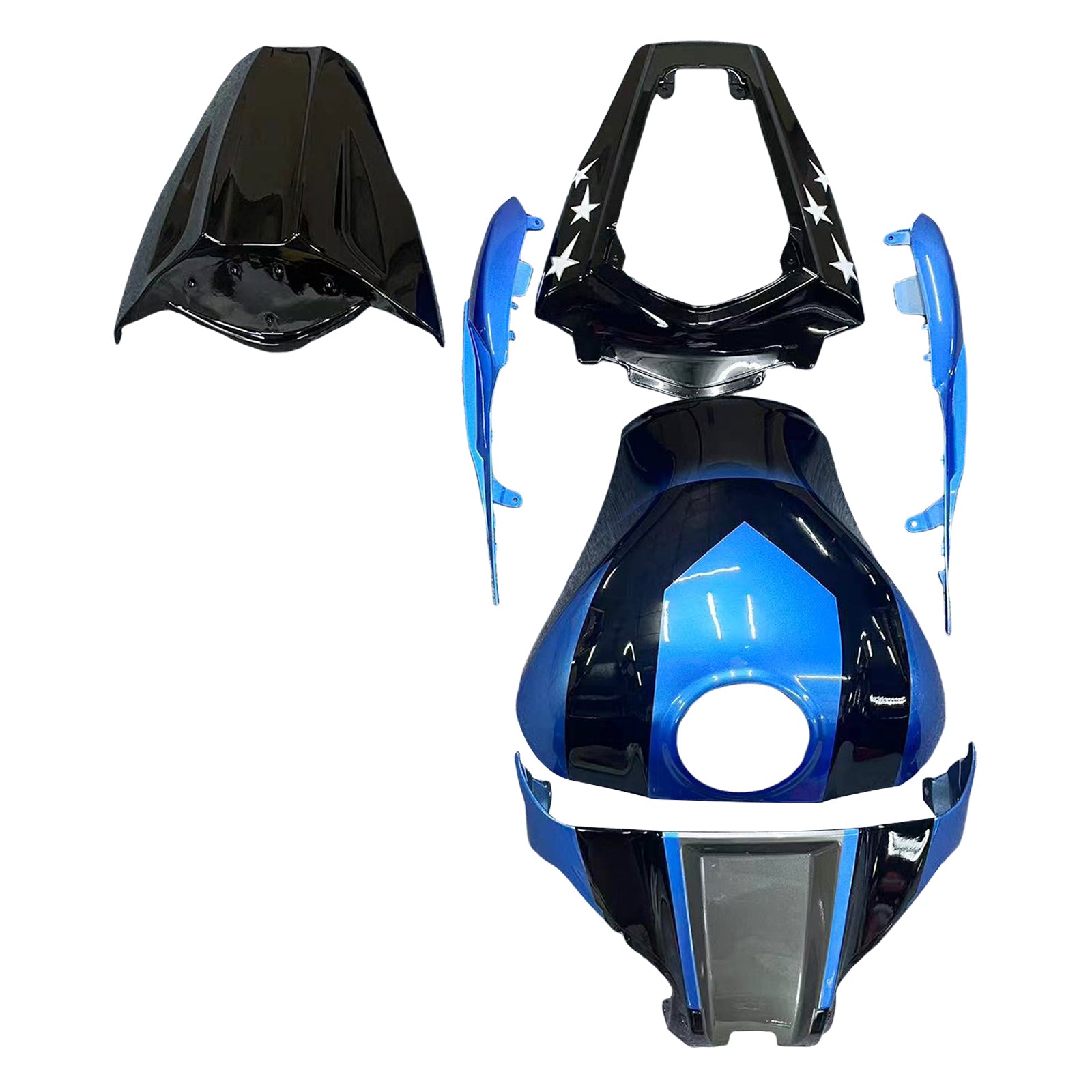 Kit de carénage injecté en plastique ABS pour Kawasaki ZX10R 2011-2015
