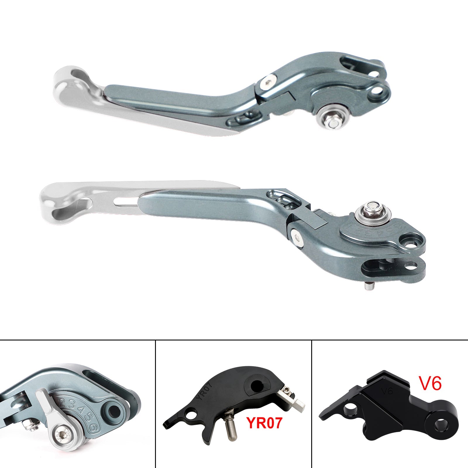 Levier de frein et d'embrayage réglable compatible avec YAMAHA XSR900 XSR900GP MT-09 2024-2025