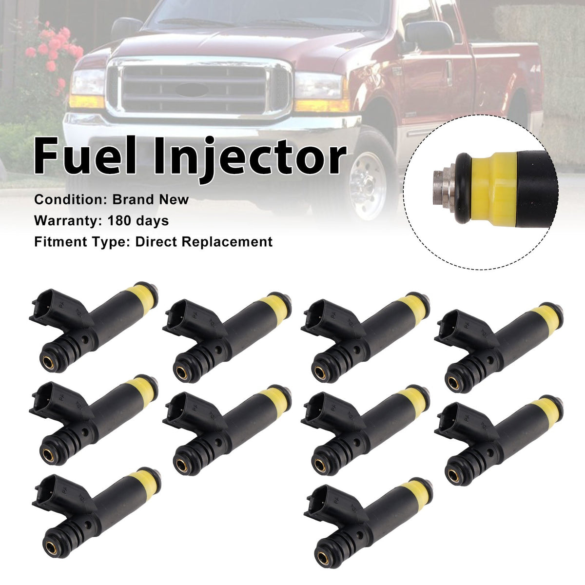 2012-2013 Pour Ford F650 6.8L V10 10 injecteurs de carburant 822-11197