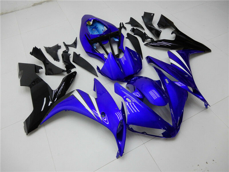 Kit de carénage en plastique ABS moulé par injection bleu brillant pour Yamaha YZF R1 2004-2006