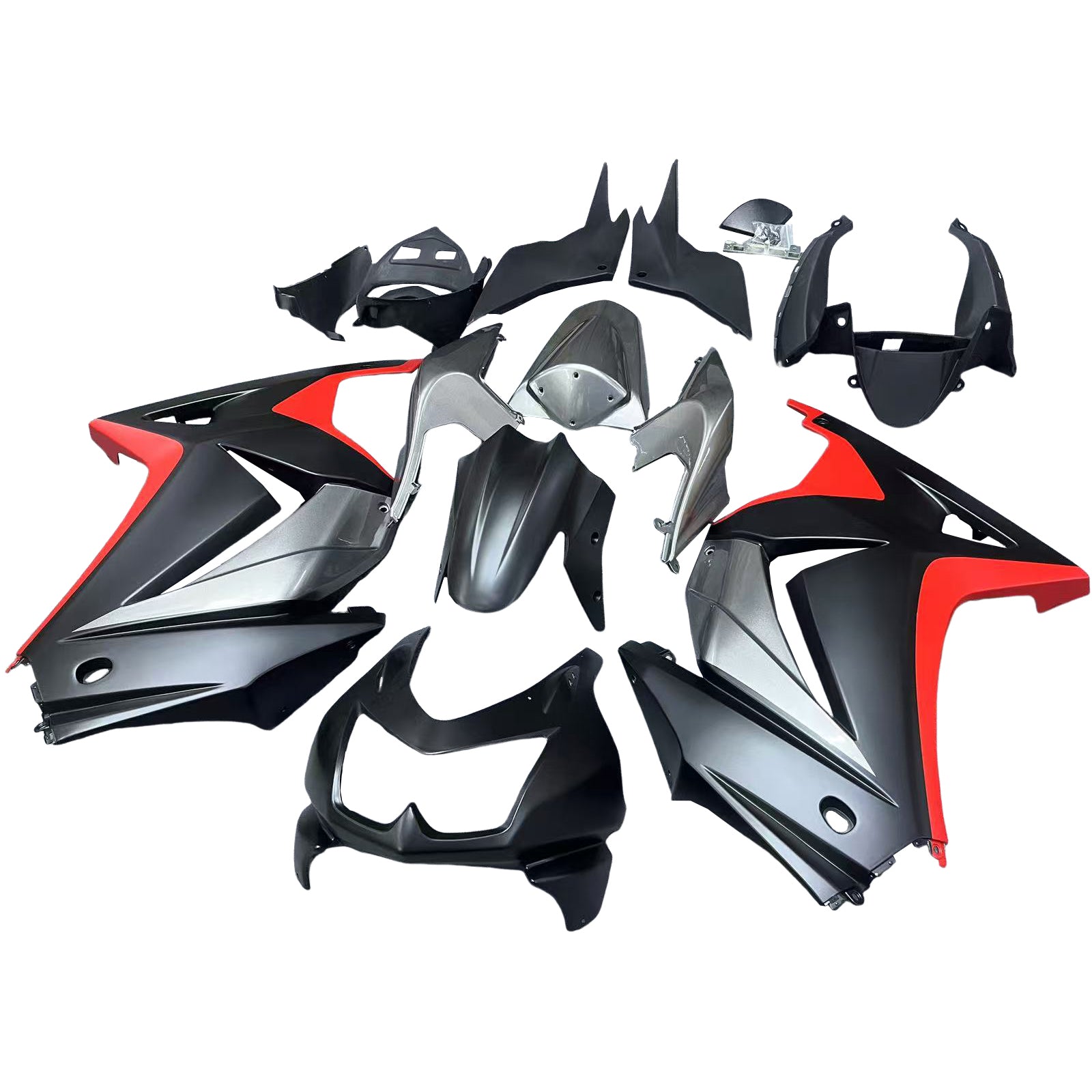 Kit de carénage par injection, carrosserie en plastique ABS, compatible avec Kawasaki EX250/Ninja250R 2008-2012