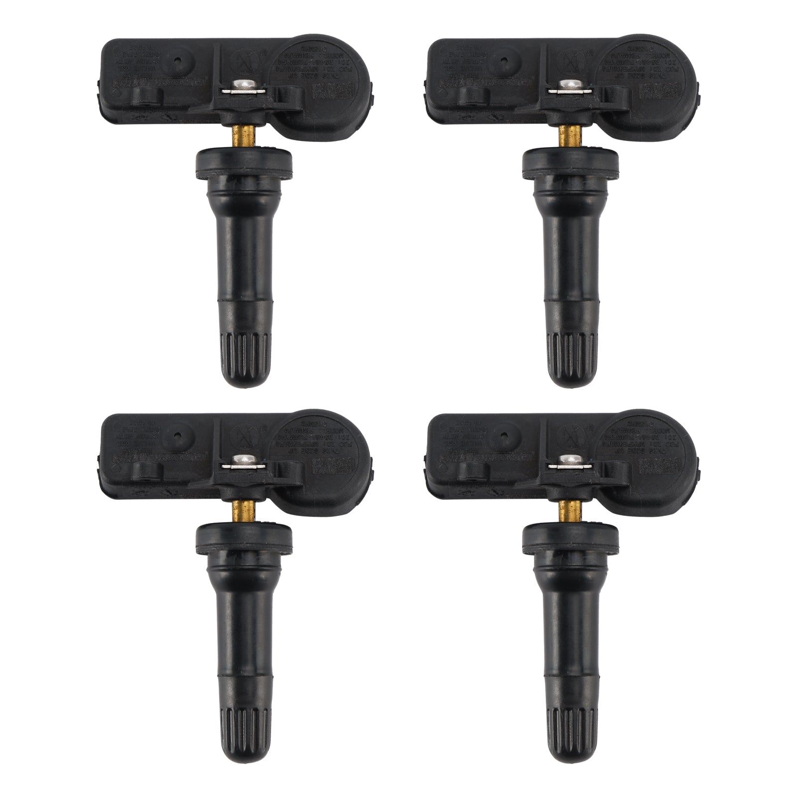 4 sensori di pressione pneumatici TPMS con valvola in gomma per Ford