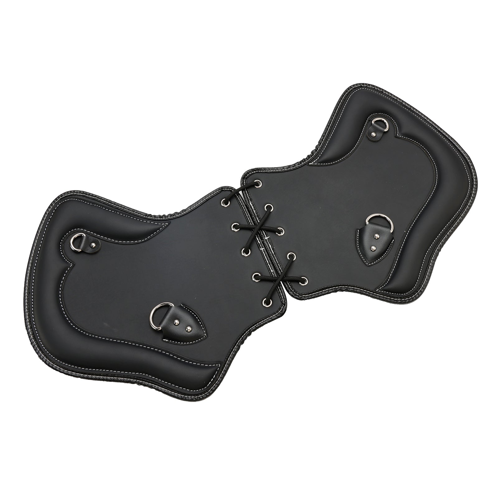 Paar CNC Thermal Saddle-bescherming voor motorfietsen Touring, Softail, Dyna of Sportster (1985-2017) : zwart en bruin