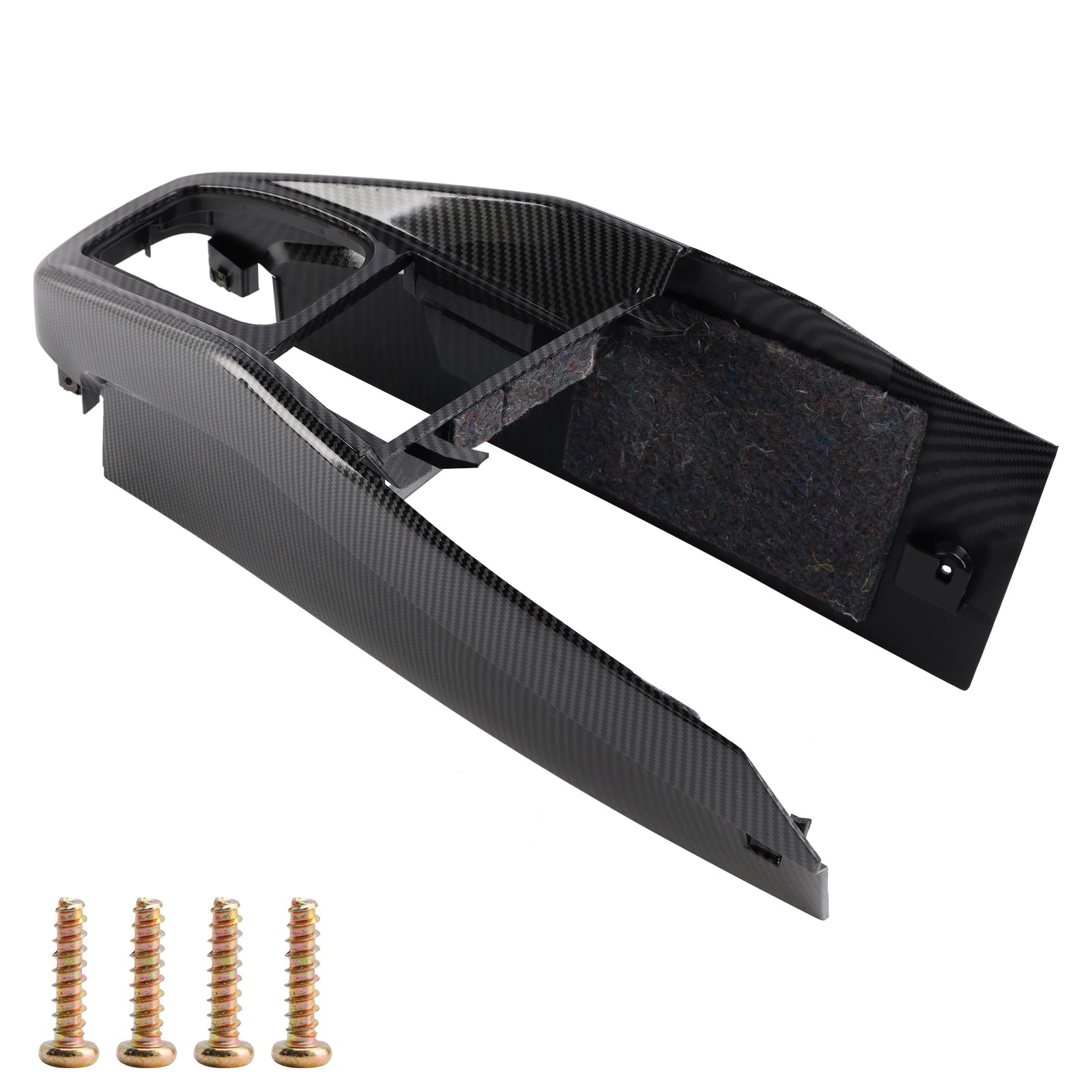 Garniture de console centrale de voiture VW Golf Jetta 1999-2005 1J1863201D motif fibre de carbone