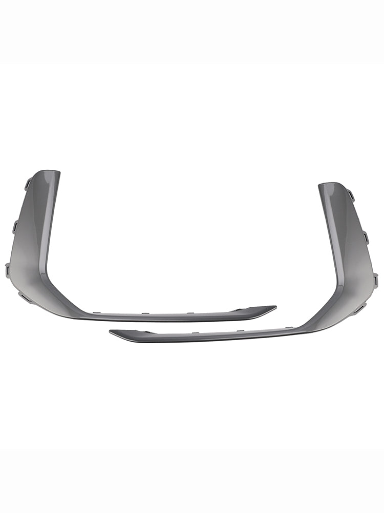 2019-2023 Audi A6 C8 S-Line S6 2 pièces Garniture de phare antibrouillard avant gris