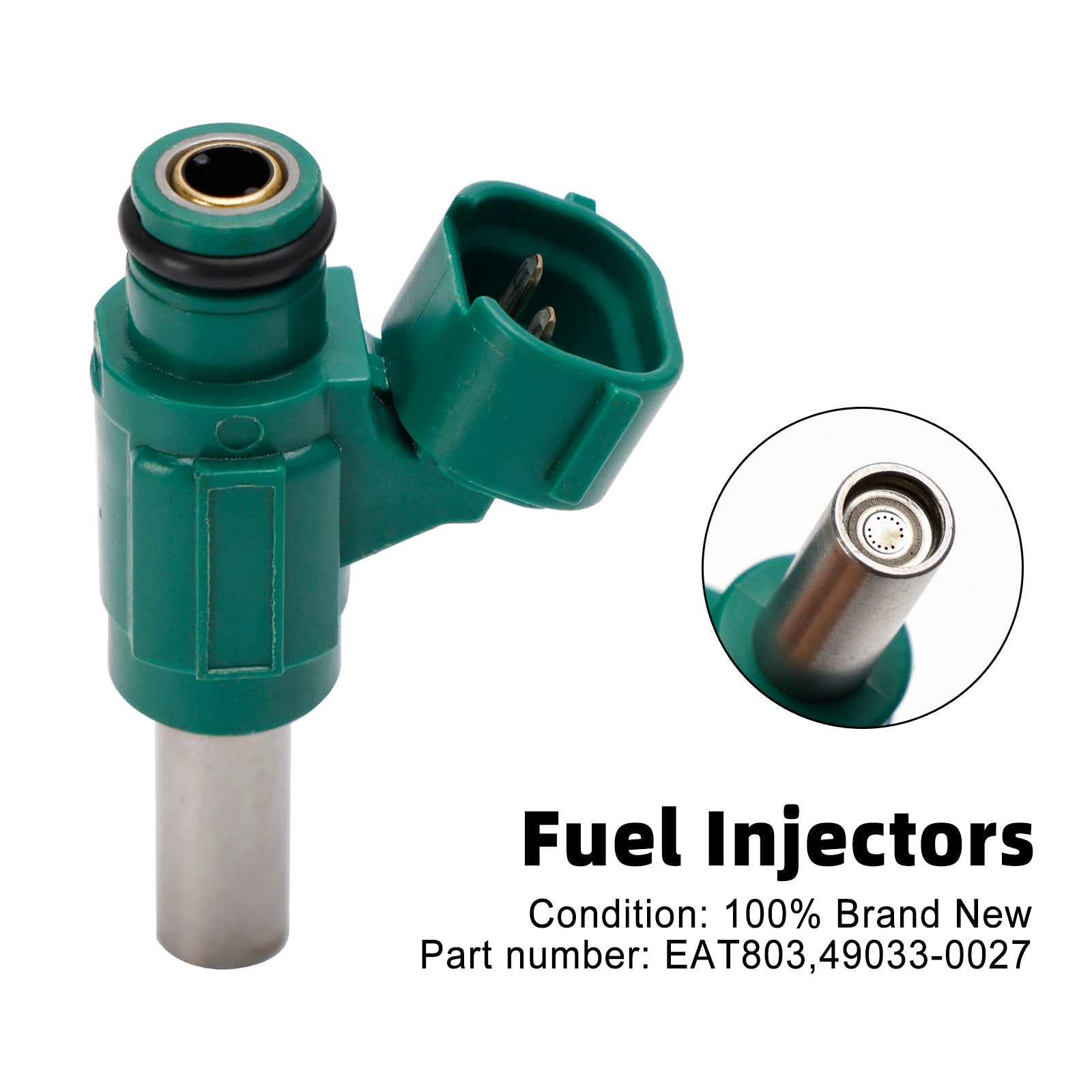 EAT803 Iniettore di carburante Compatibile con Kawasaki Ninja ZX10R ZX1000 2011-2017 (riferimento 49033-0027)