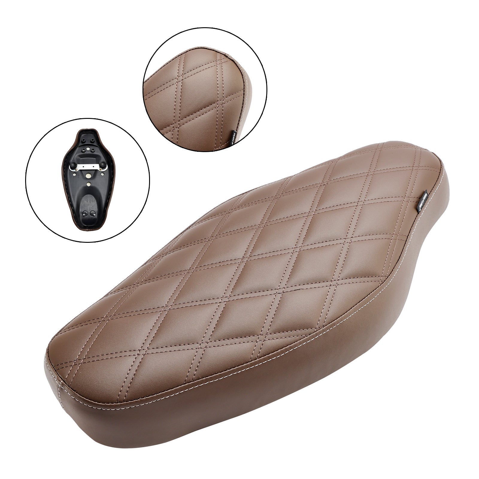 Honda Cross Cub CC110 2023 : Reemplazo del asiento del conductor delantero y trasero, marrón