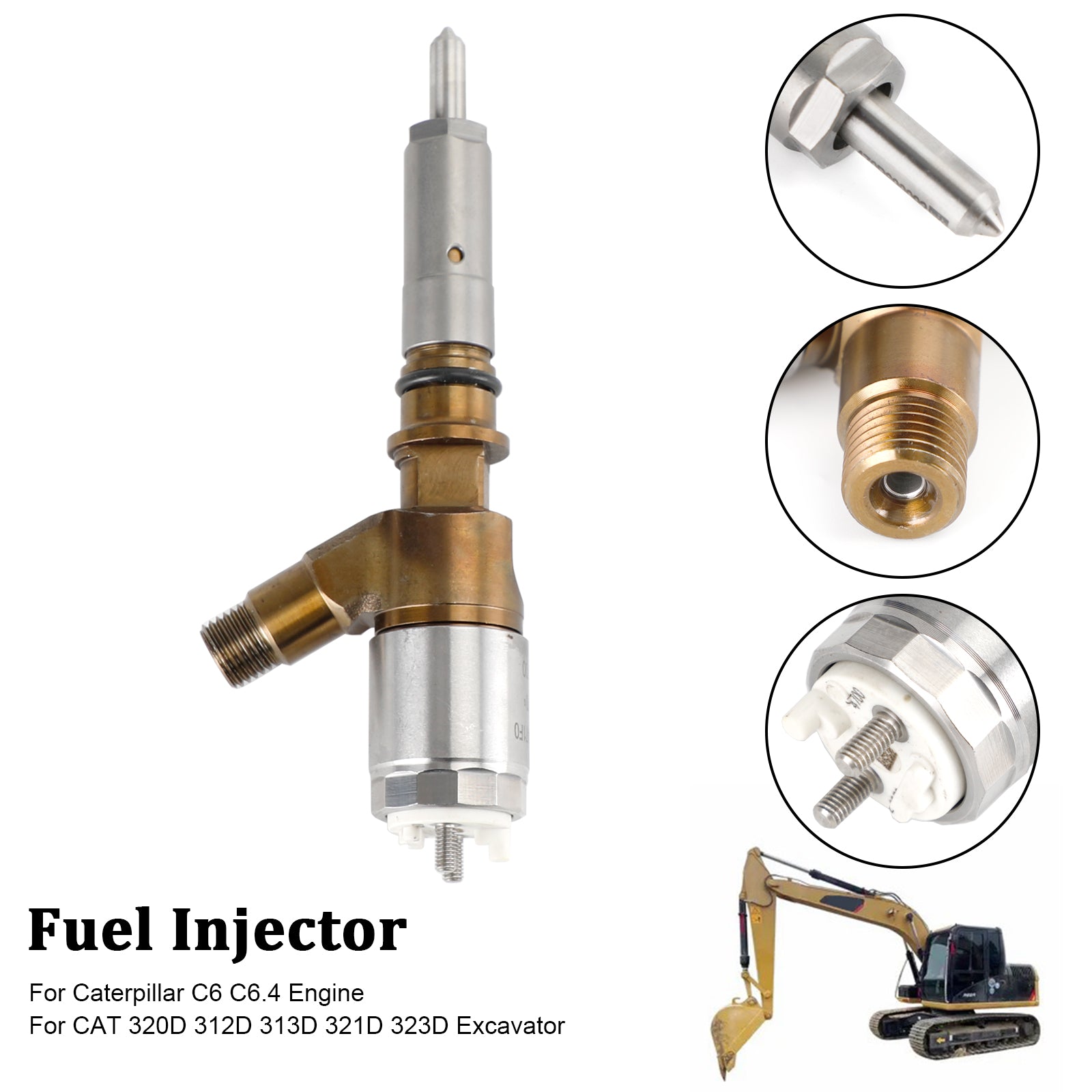 1PCS Fuel Injector 3264700 Pour Caterpillar C6 C6.4 Pour CAT 320D Excavator