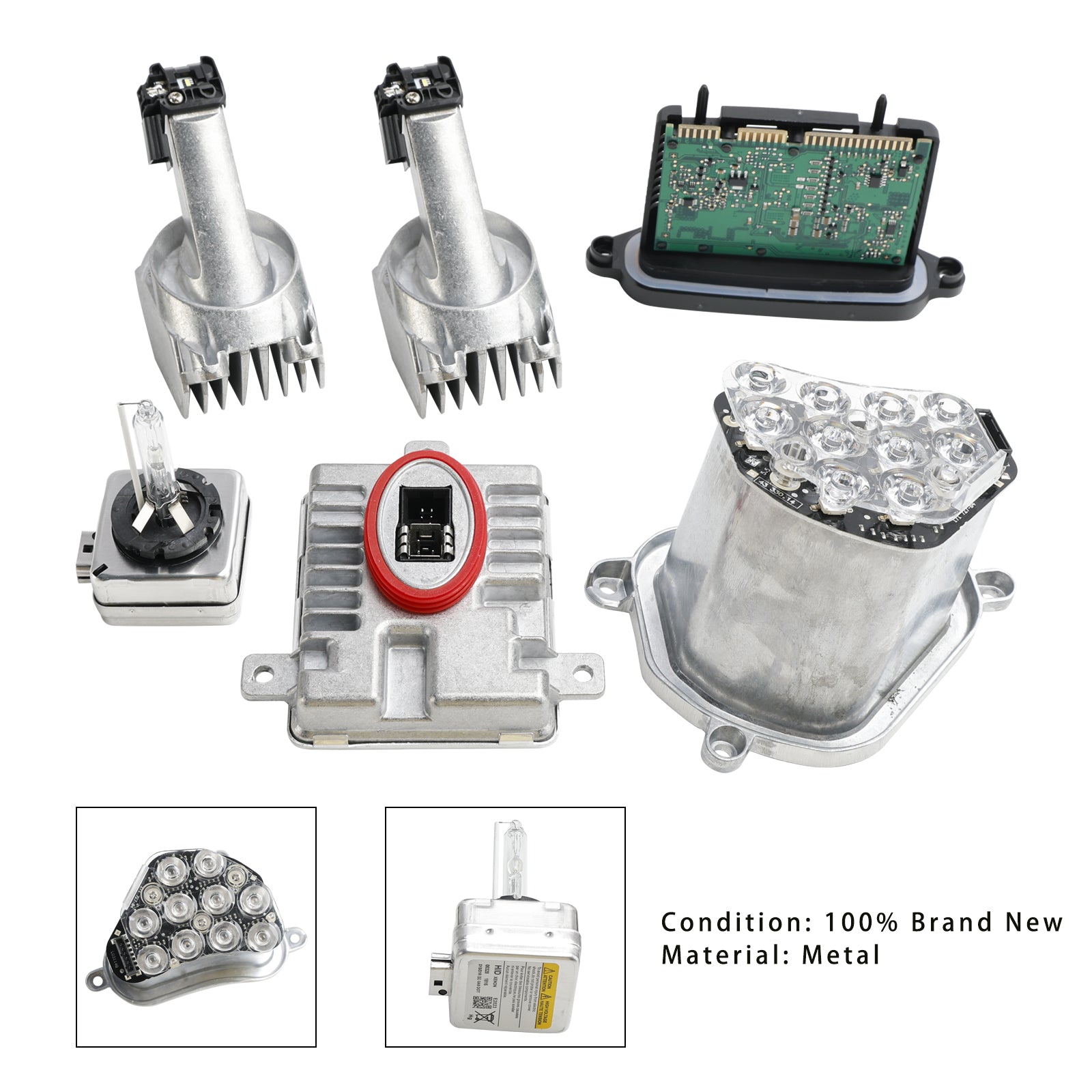 RH Xenon Ballast Lamp LED Module Diode Kit voor BMW 5 Serie 528i 535i 2011-2013