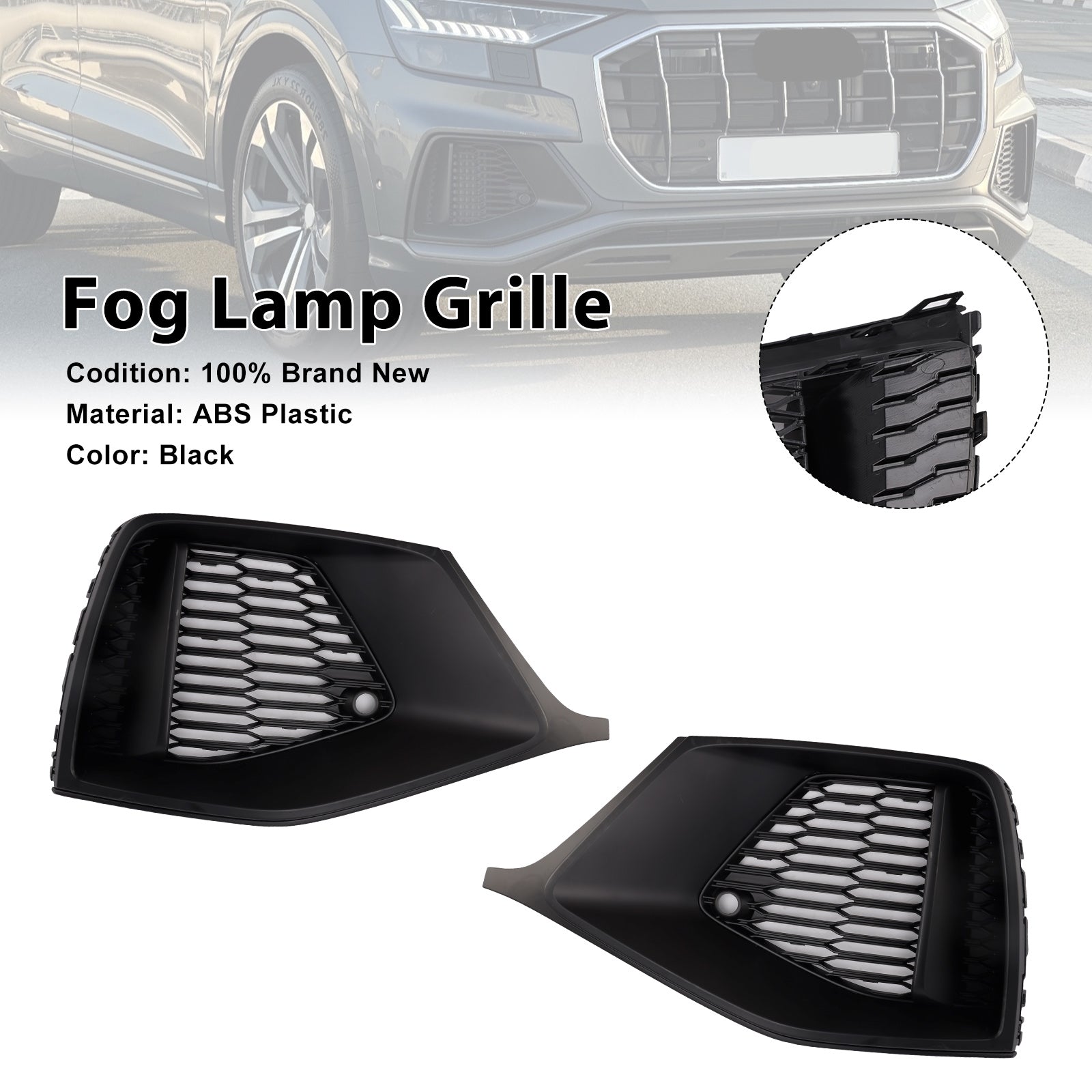 2 kosa rešetke sprednjega odbijača za Audi Q8 S-Line SQ8 2018-2023 4M8807682A