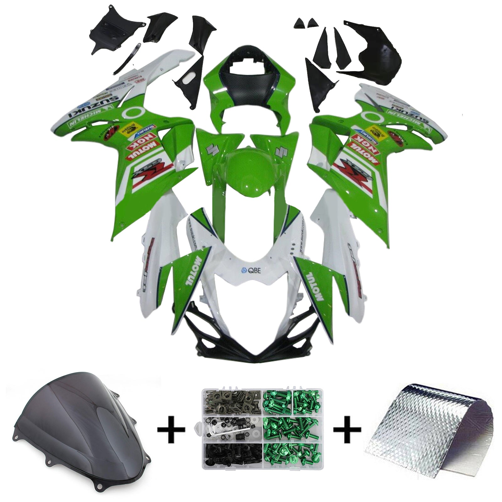 2011-2025 Suzuki GSXR 600/750 K11 Kit de carénage injection Amotopart Bodywork Plastic