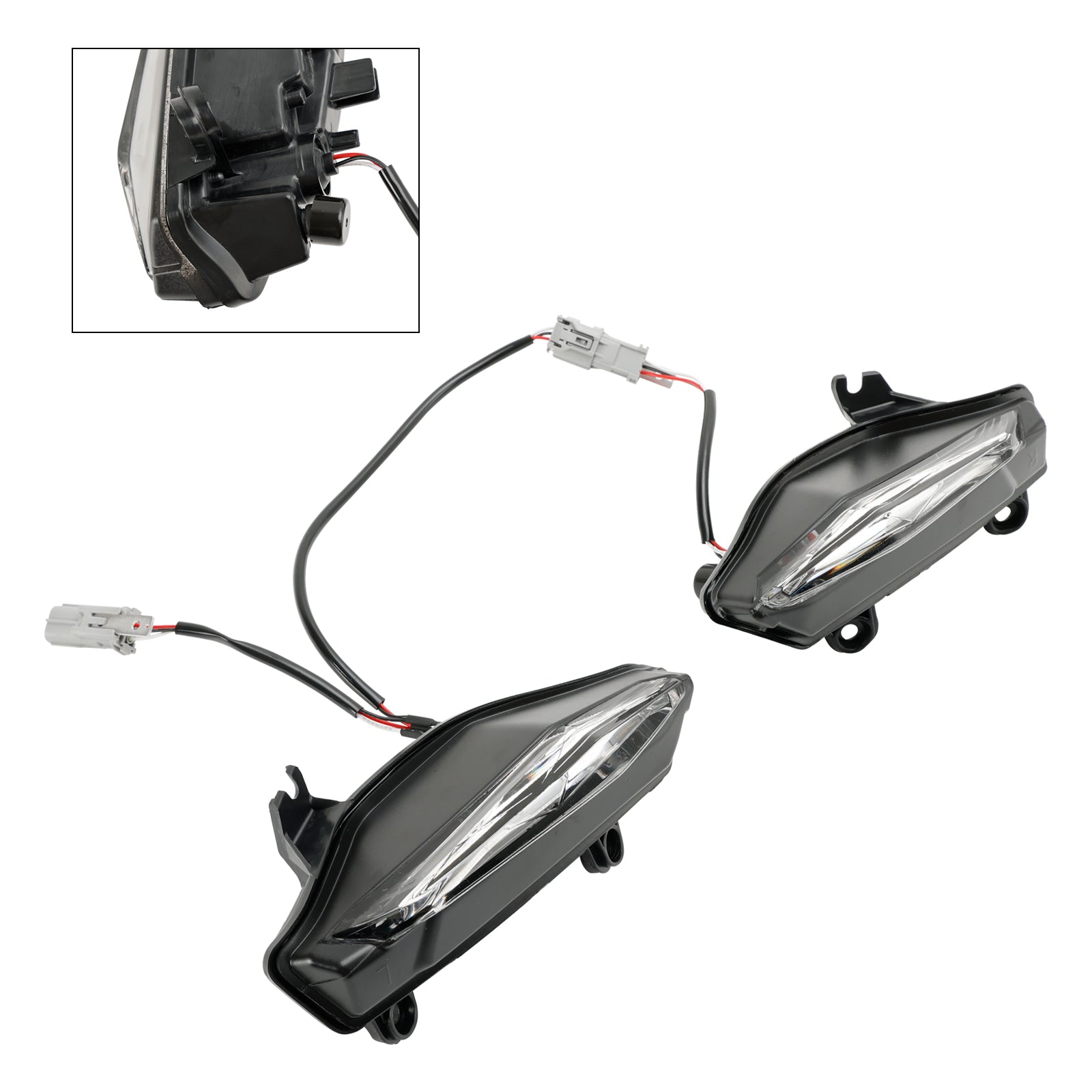 Grid di protezione della testa prima del LED trasparente per Yamaha YZF-R1 YZF R1 2020-2023