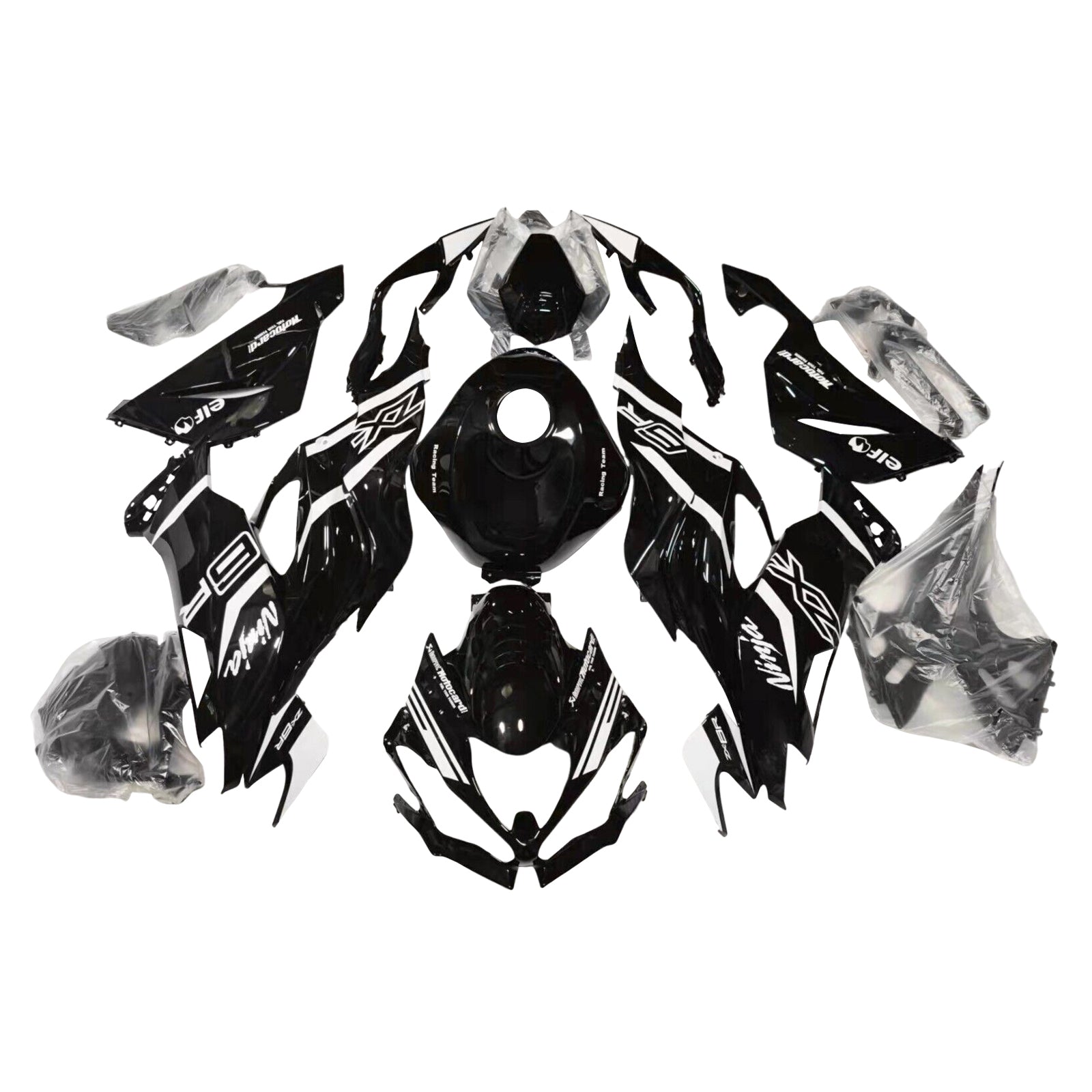 Injectiekuipset Kawasaki ZX6R 2019-2023 ABS kunststof carrosserie