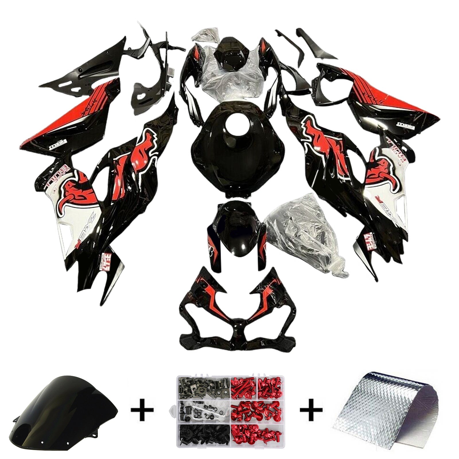 Injectiekuipset Kawasaki ZX6R 2019-2023 ABS kunststof carrosserie