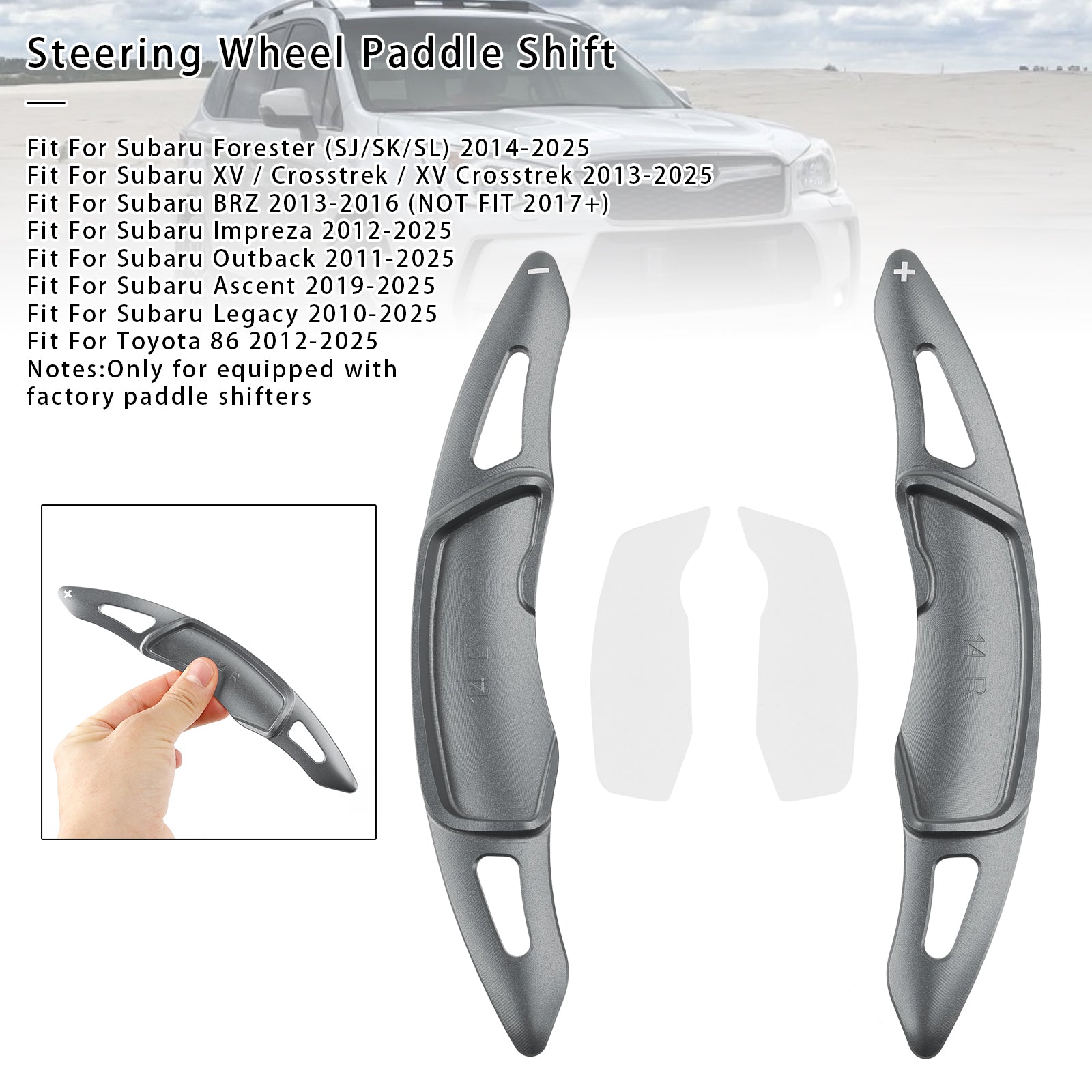 Palettes de changement de vitesse au volant pour Subaru Forester Toyota