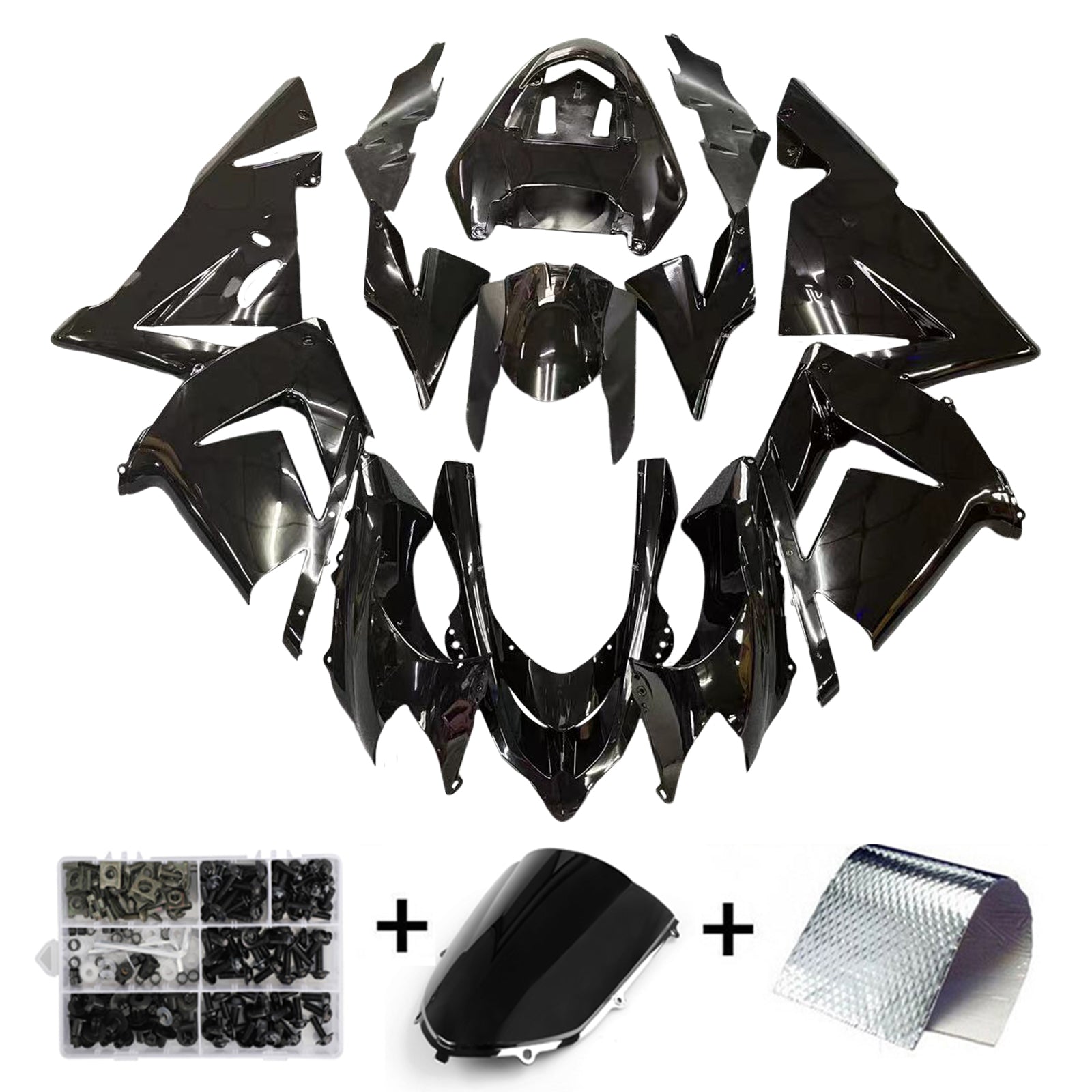 Kit de carénage en plastique ABS pour Kawasaki Zx10R 04-05