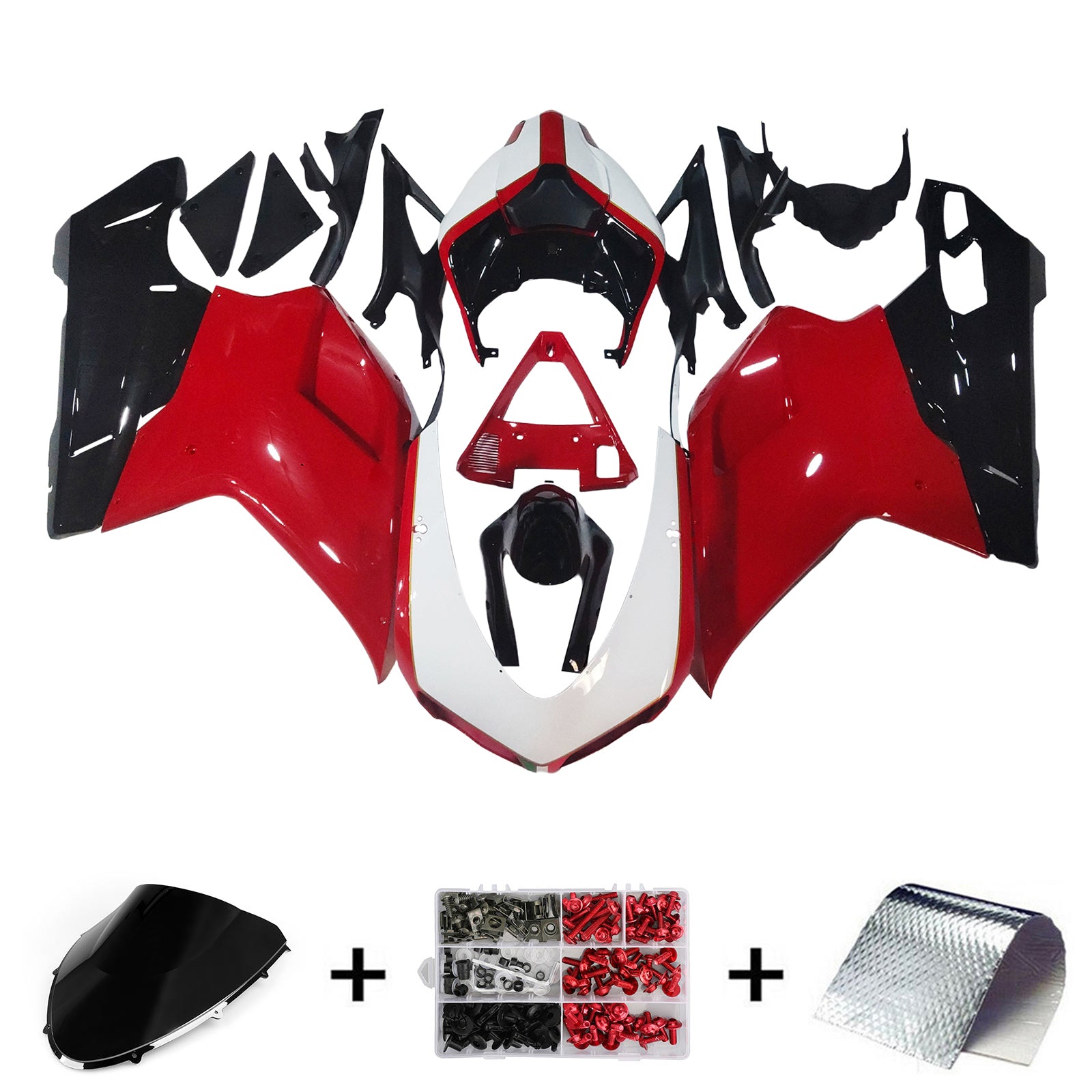 Carénage Kit Carrosserie ABS fit Pour Ducati 1098 1198 848 2007-2011