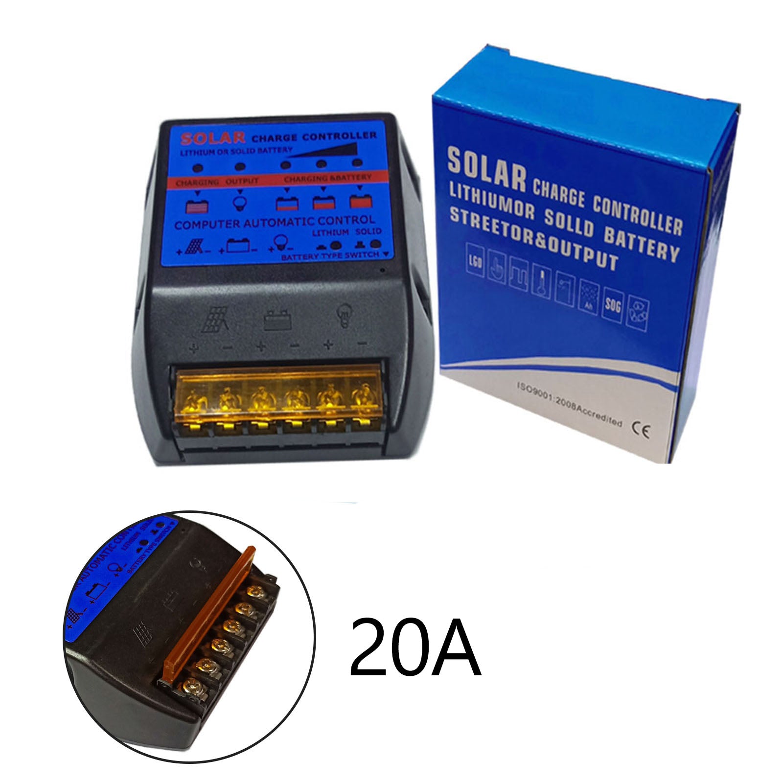 PWM 10A-50A 12V Build Solar Controller in de timerbesturingsadapter van de timer