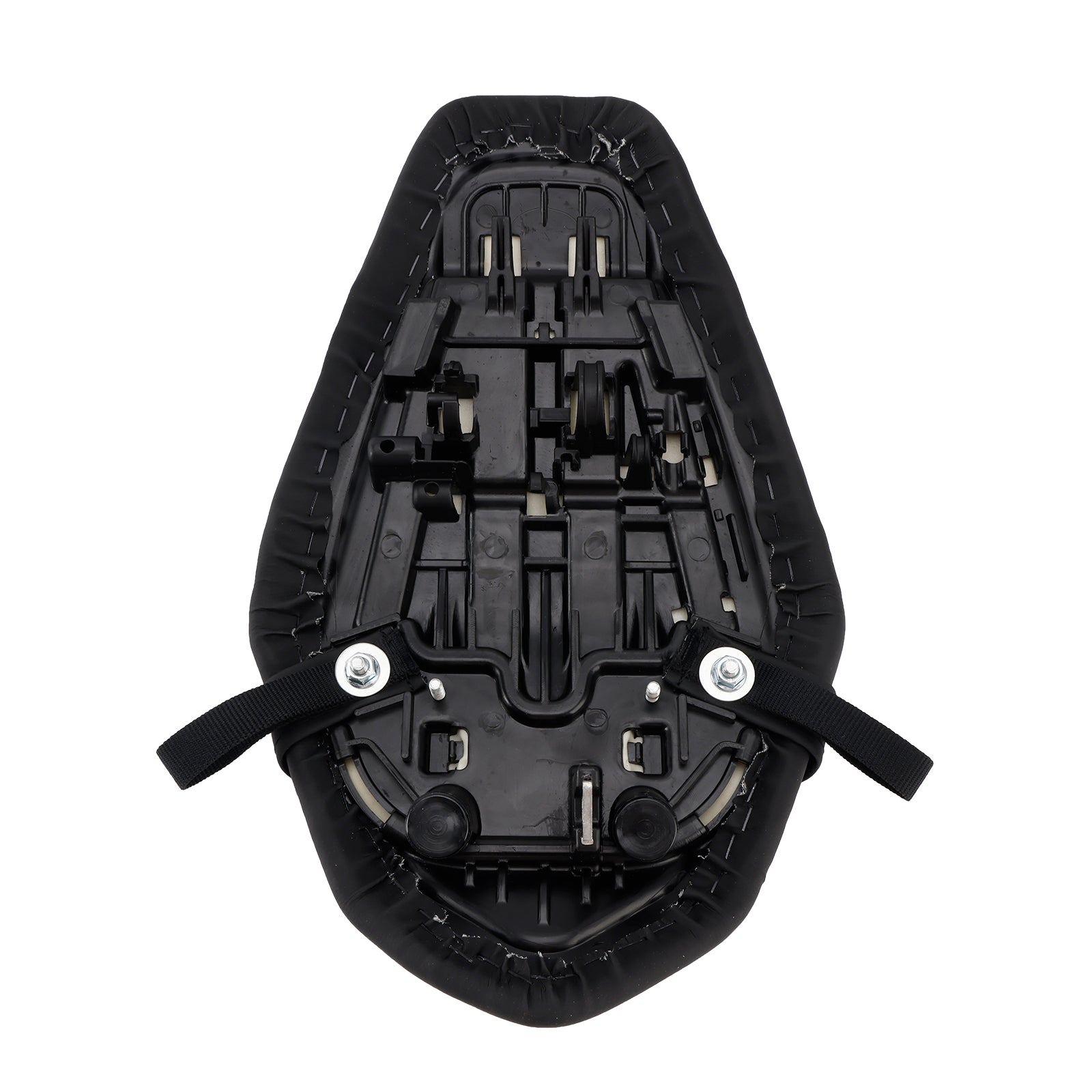 Coussin de selle passager arrière plat noir pour Kawasaki Ninja ZX-6R (2019-2025)