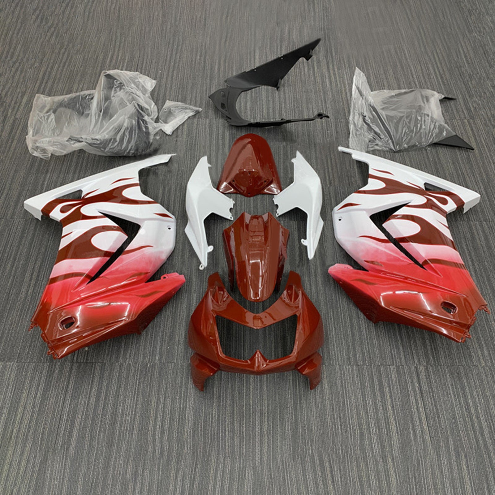 Kit de carénage injecté en plastique ABS pour Kawasaki EX250 Ninja250R 2008-2012
