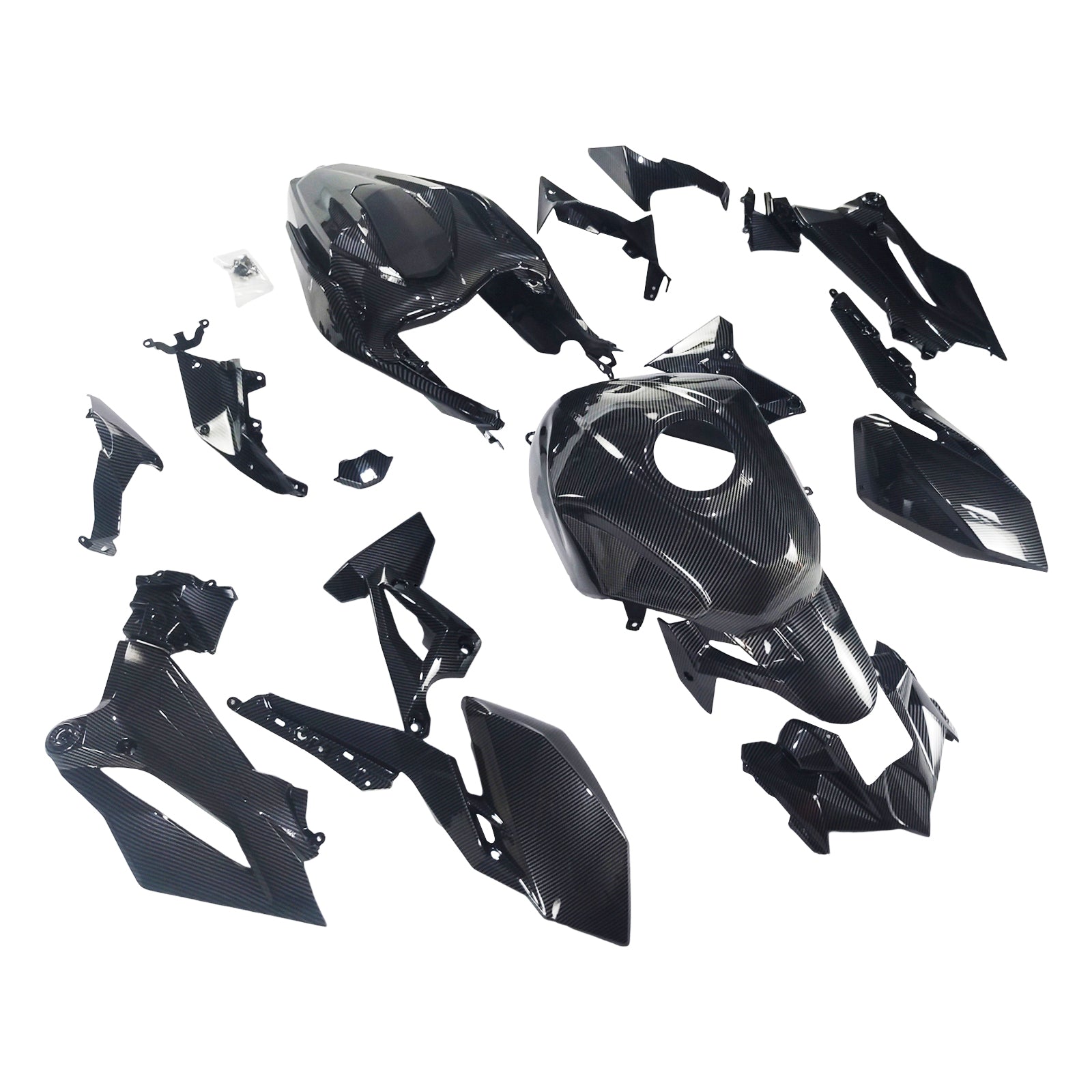 Kit de carénage en plastique ABS injecté compatible avec Kawasaki Z400 2018-2024