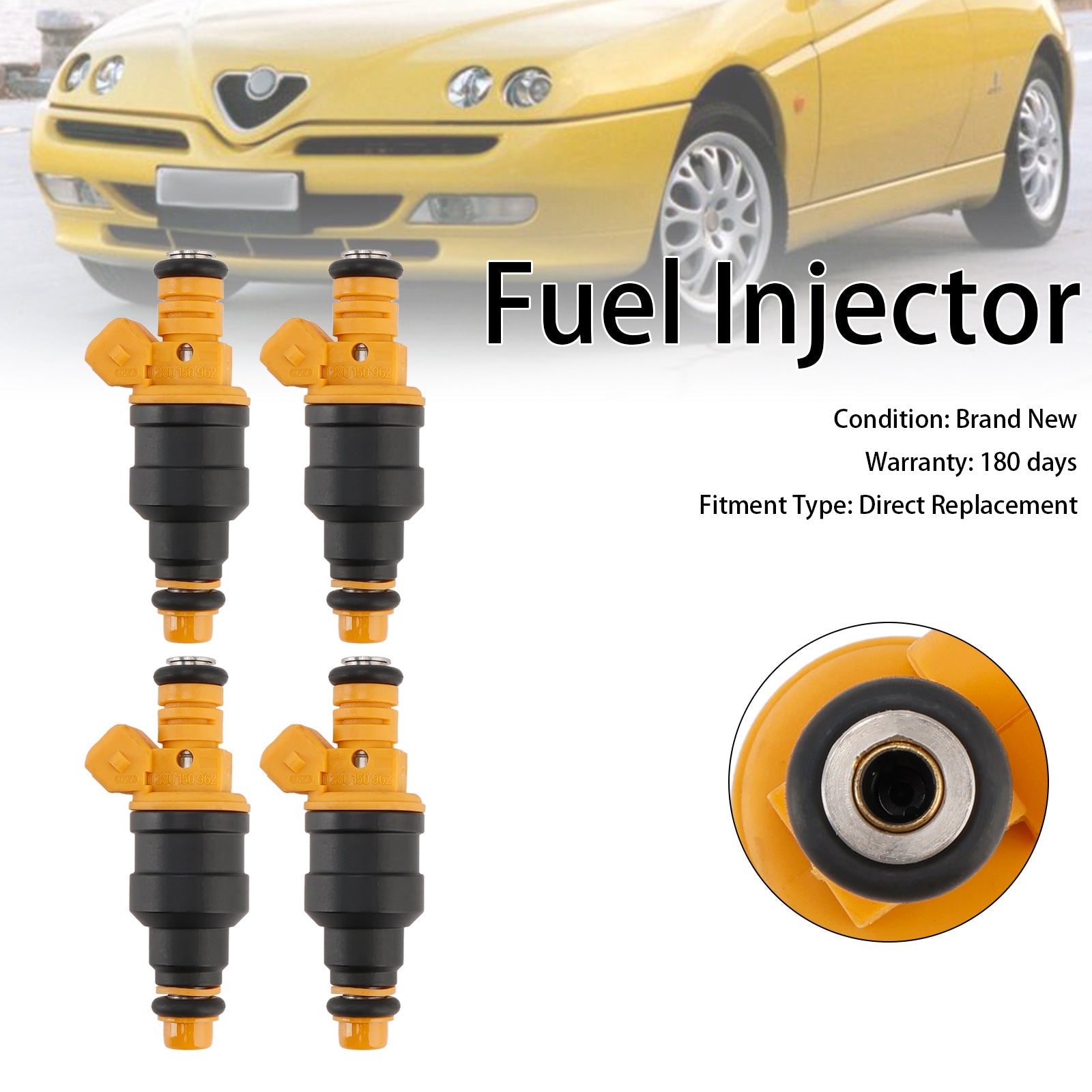 4-częściowy wtryskiwacz paliwa 0280150962 dla Opel Senator B 3.0L 1988-1993 93208787