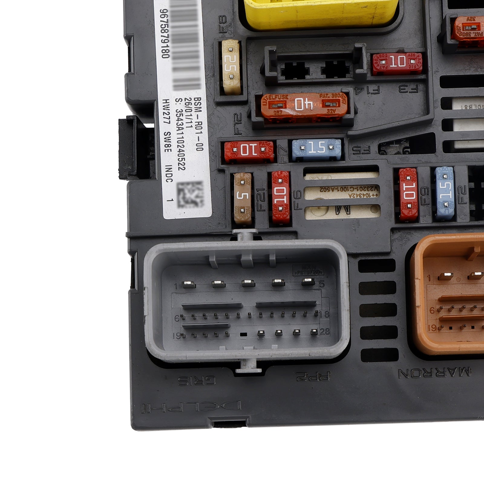 Scatola fusibili motore BSM 9675879180 per Citroën Berlingo (2008-2019)