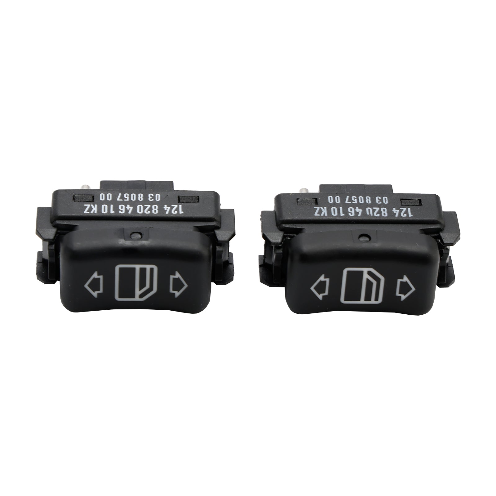 2X Botón de interruptor de ventana eléctrica de consola frontal para Mercedes Benz W124 S126 W190