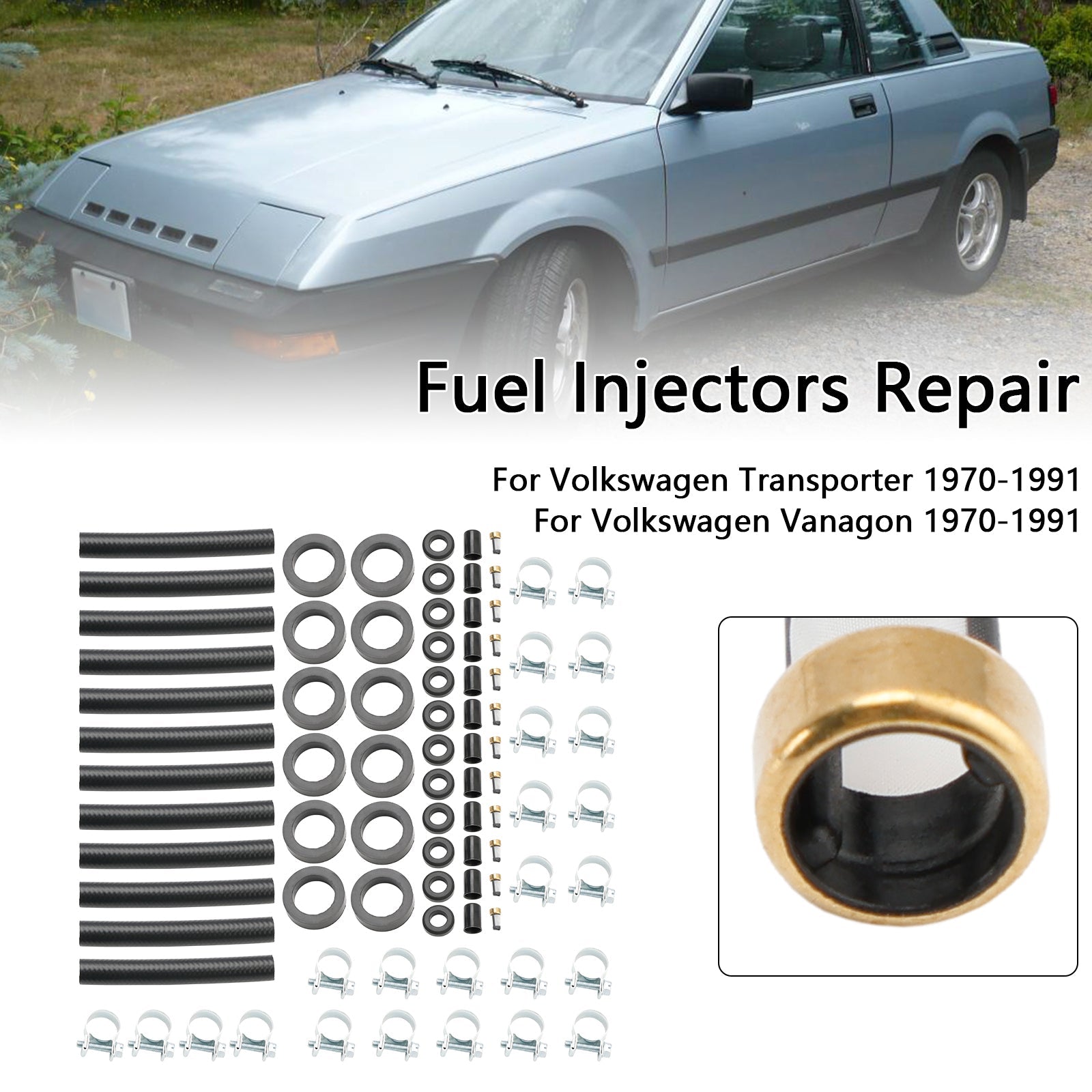 Kit di riparazione dell'iniettore di carburante a 12 pezzi per Volkswagen Transporter 1970-1991