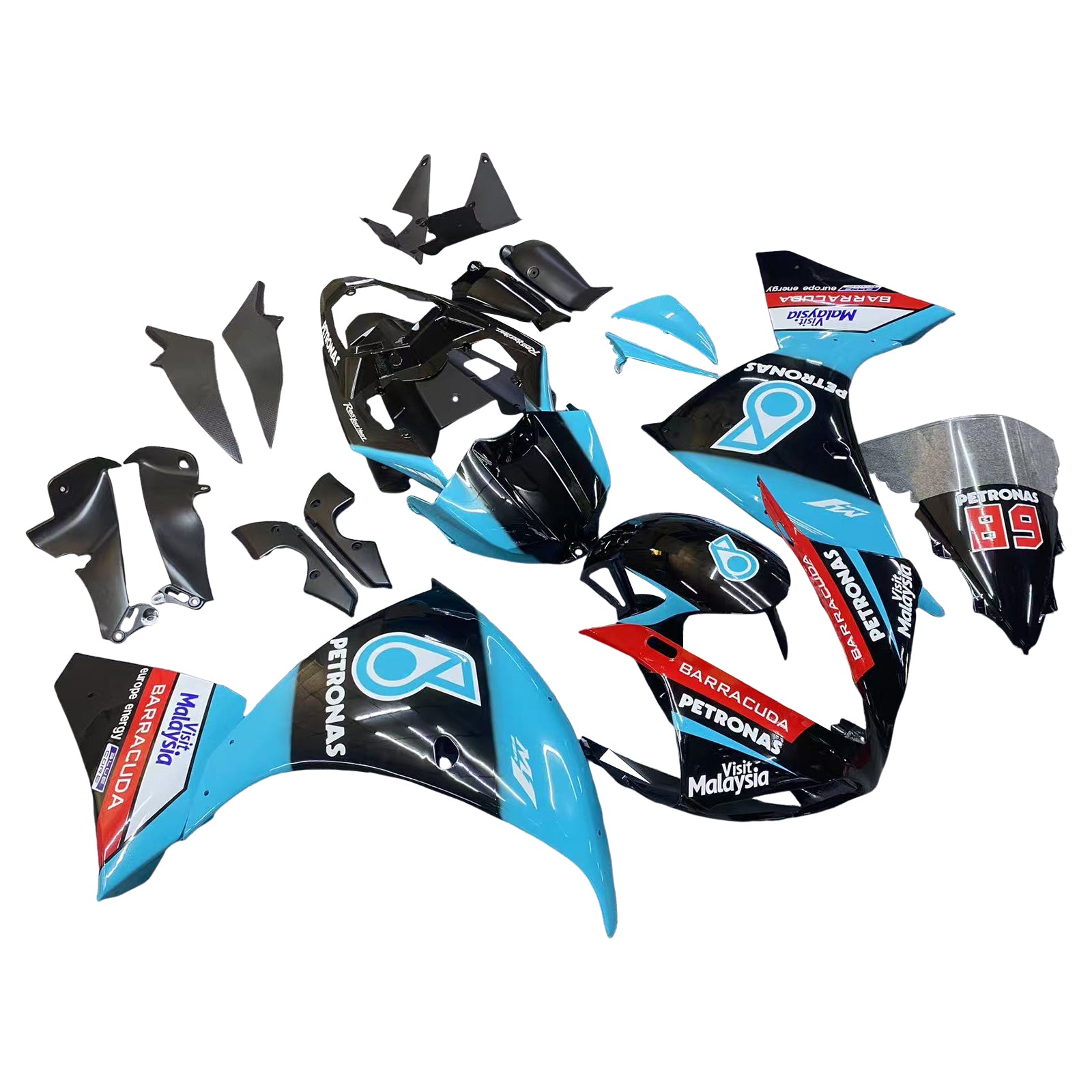 ABS Plastic Kairing Kit voor Yamaha YZF 1000 R1 2009-2011