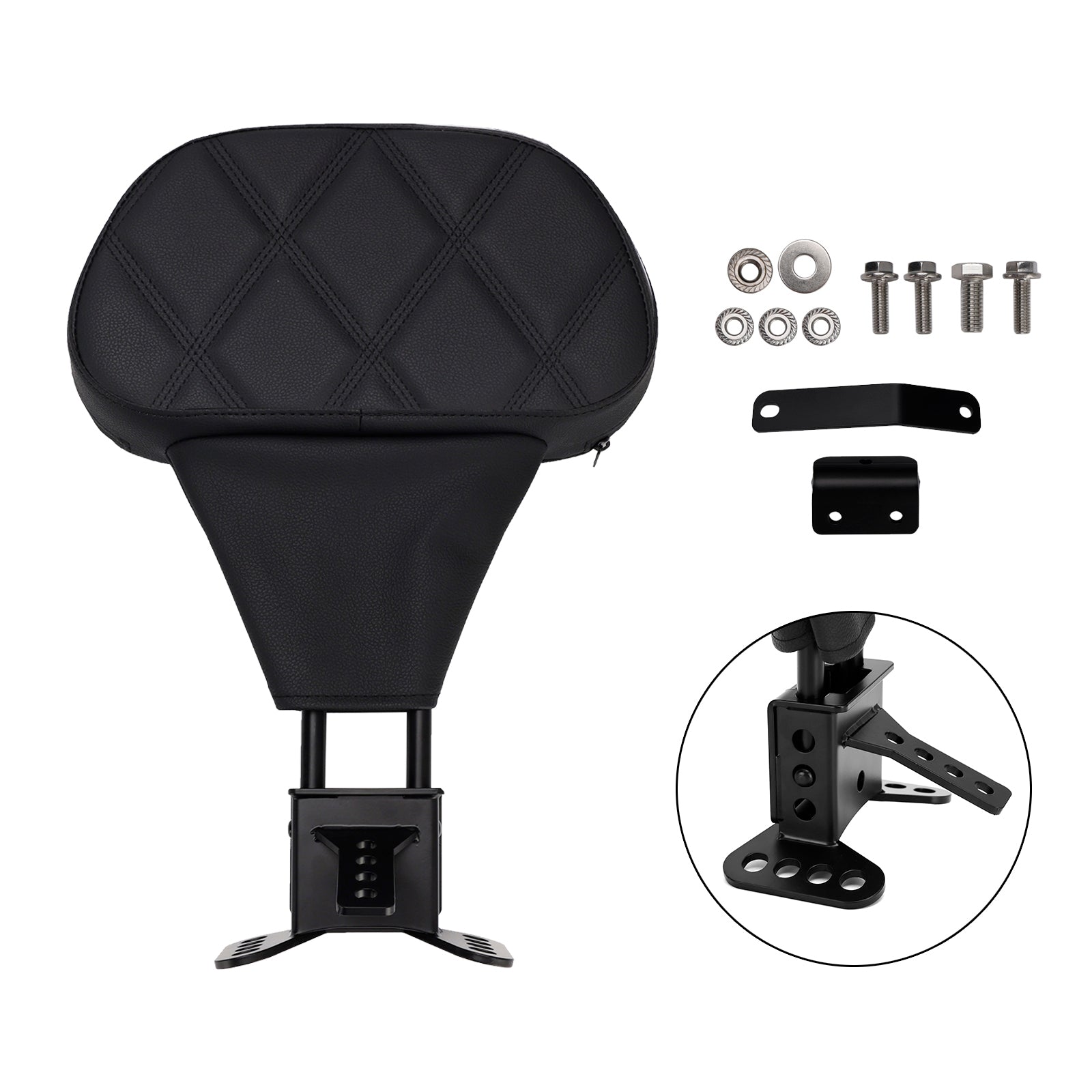 Coussin de dossier conducteur compatible avec Street Electra, Road Glide, Road King et Tri Glide (2009-2025)