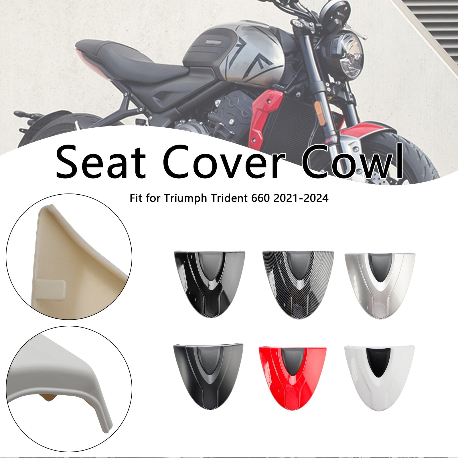 Trident 660 2021-2024 Coperchio del sedile posteriore