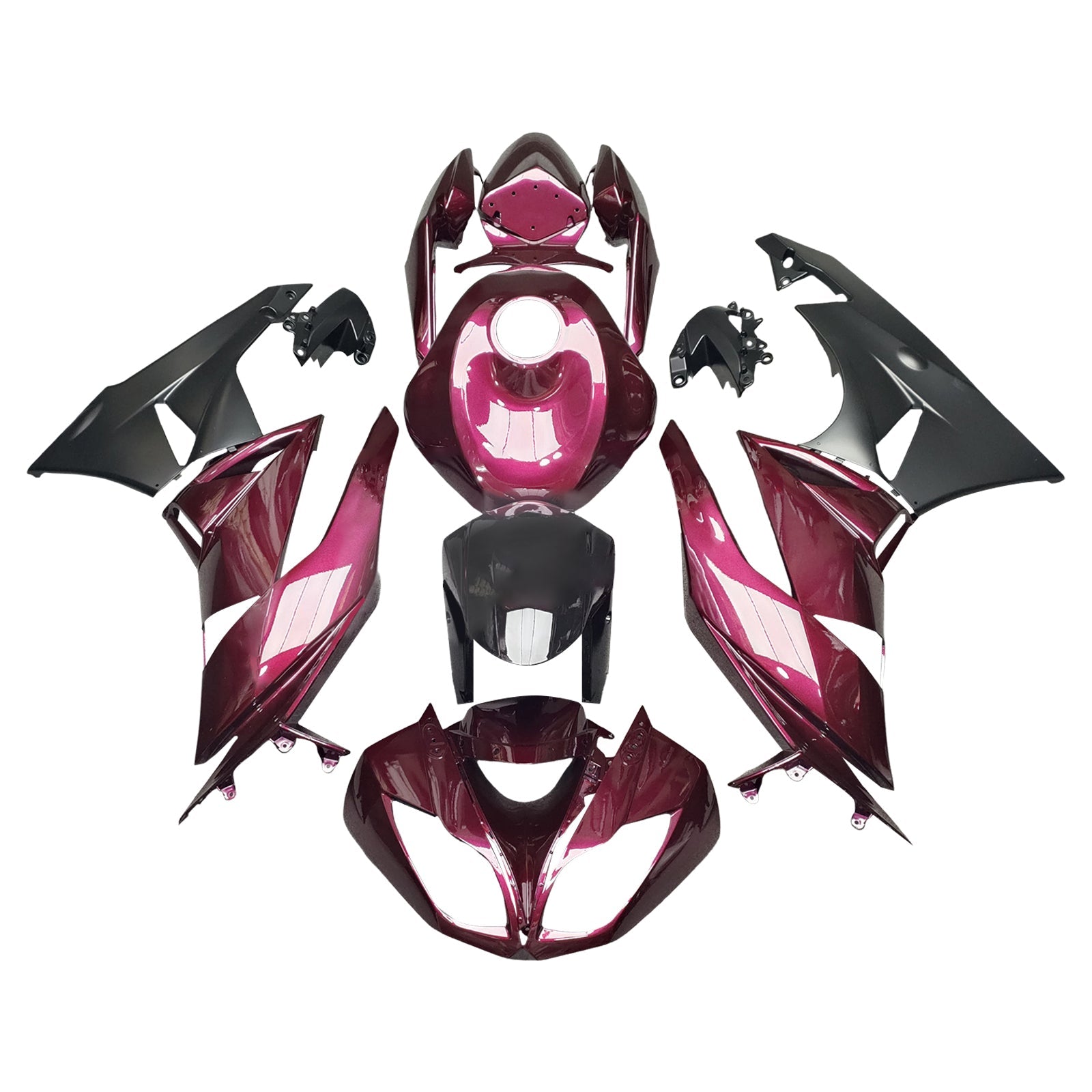 Kit carena iniezione Carrozzeria in plastica ABS per Kawasaki ZX6R 636 2009-2012