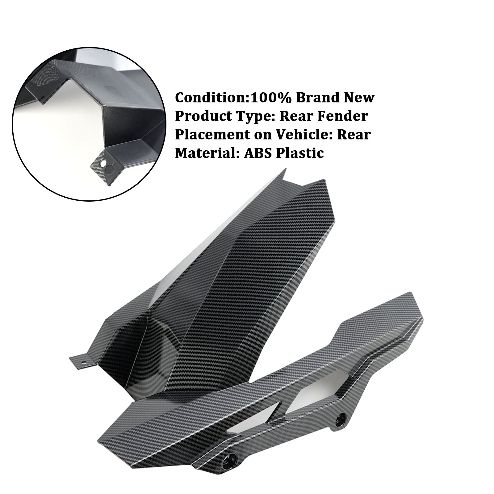 Carénage de garde-boue arrière pour Kawasaki ZX-4RR 2023-2024