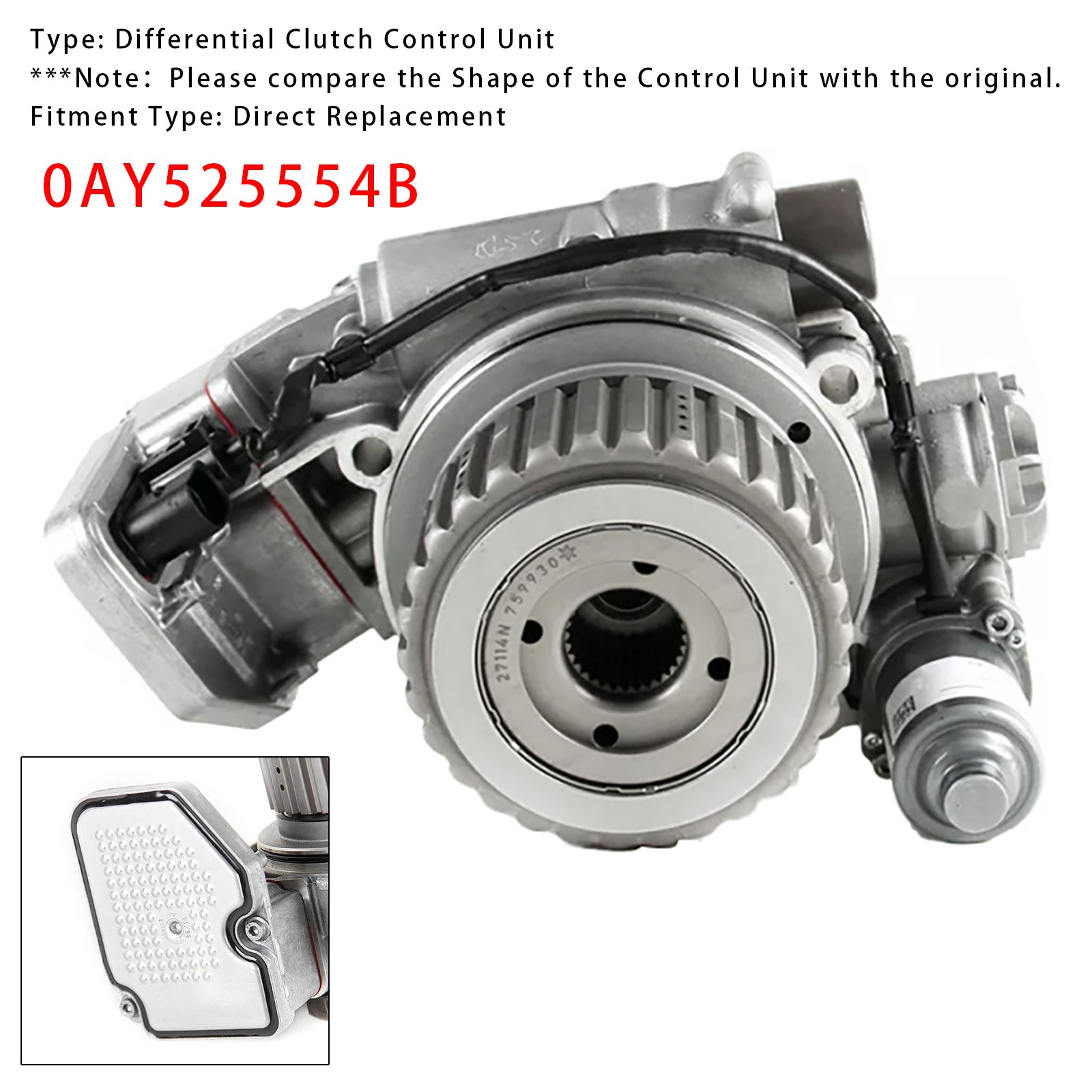 Unità di controllo d' Frizione differenziale per VW 1500 trazione integrale automatica 0AY525554B 0AY525554A