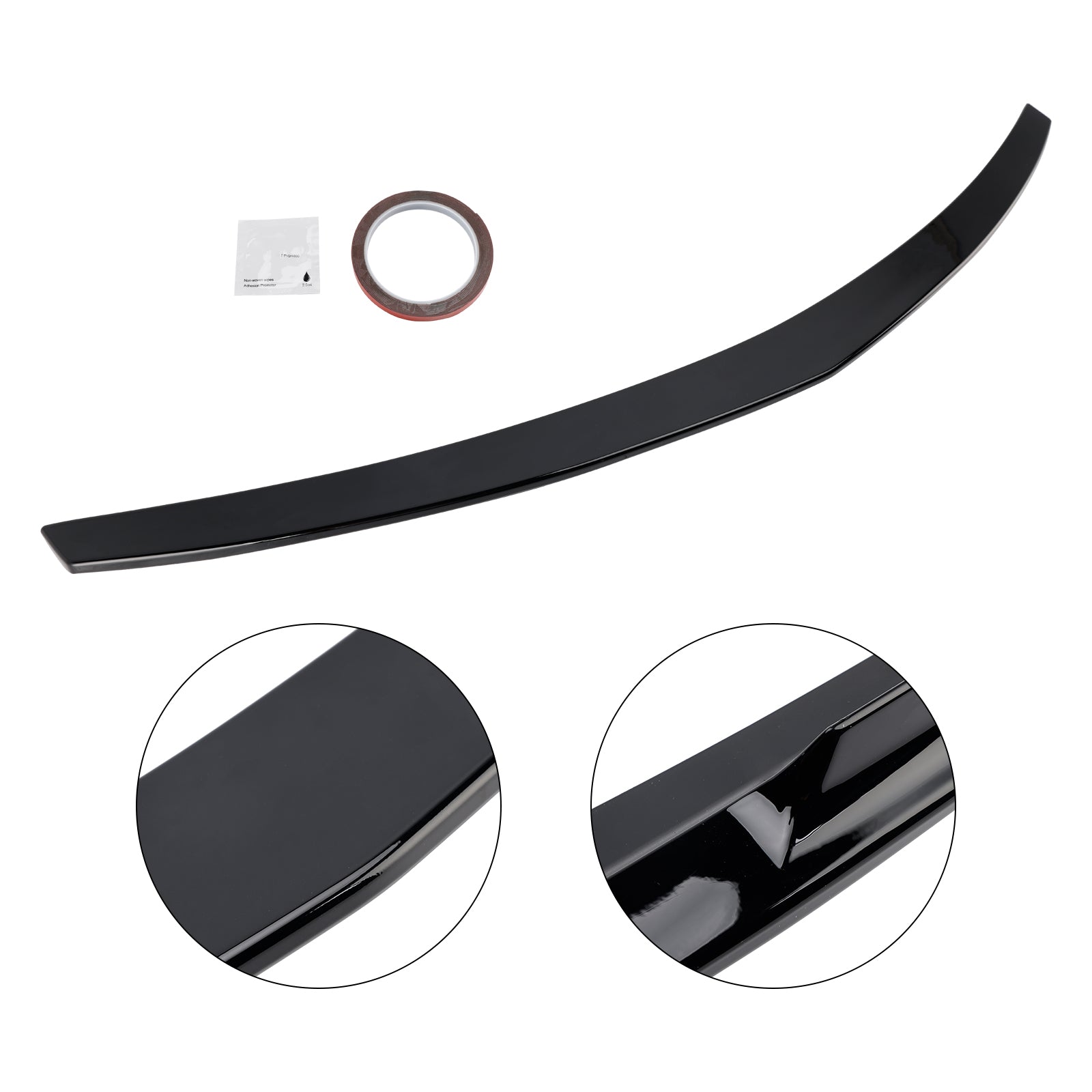 Spoiler posteriore nero lucido per Mercedes-Benz Classe E W207 Coupé 2010-2017